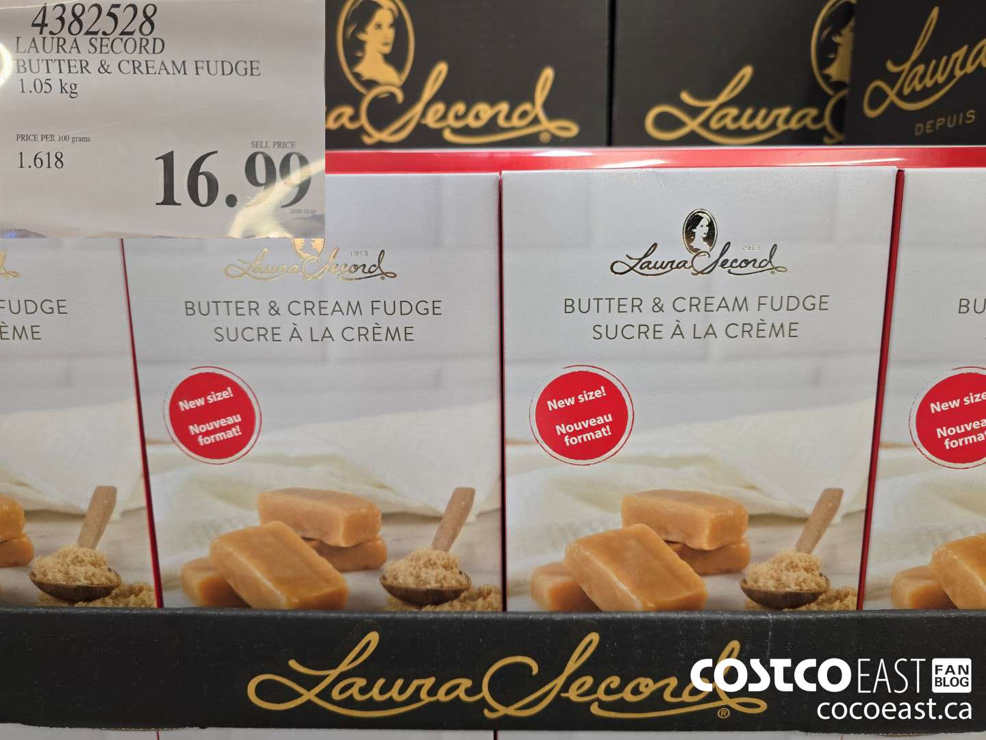 4382528 LAURA SECORD SUTTER & CREAM FUDGE 1.05 kg $16.99