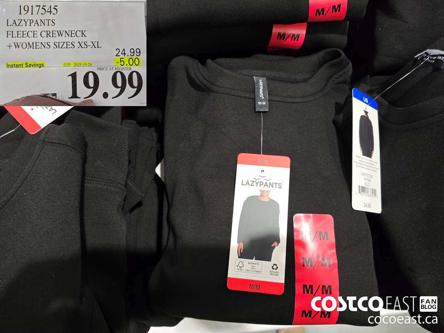 1917545 LAZYPANTS FLEECE CREWNECK +WOMENS SIZES XS-XL ($5.00 INSTANT SAVINGS EXPIRES ON 2025-10-26) $19.99