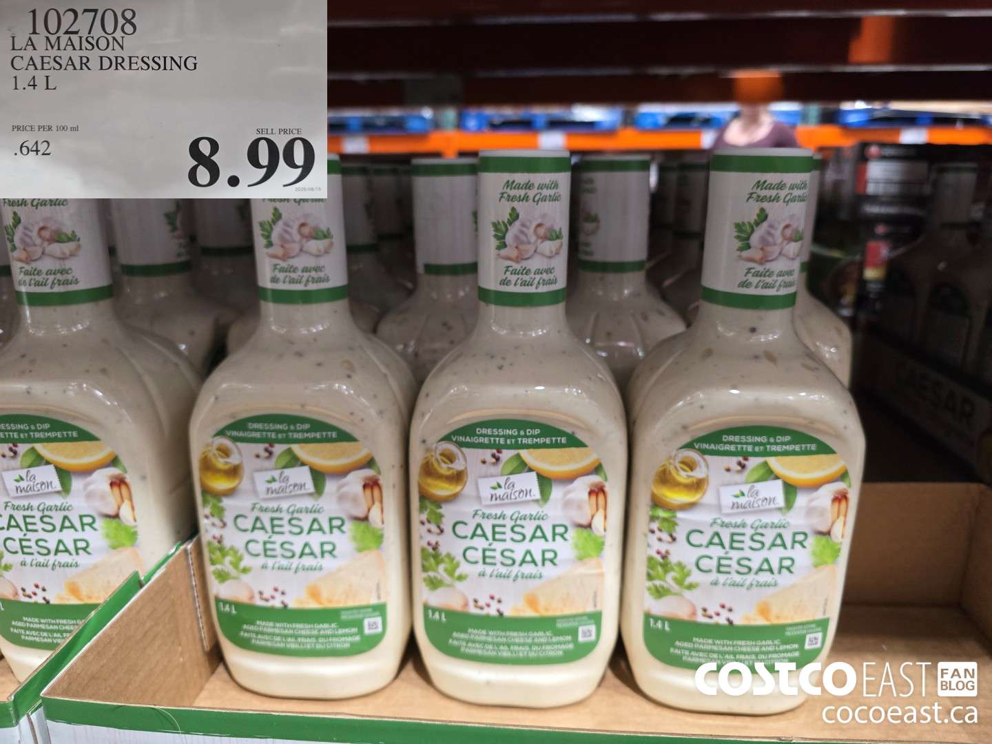 102708 LA MAISON CAESAR DRESSING 1.4L $8.99