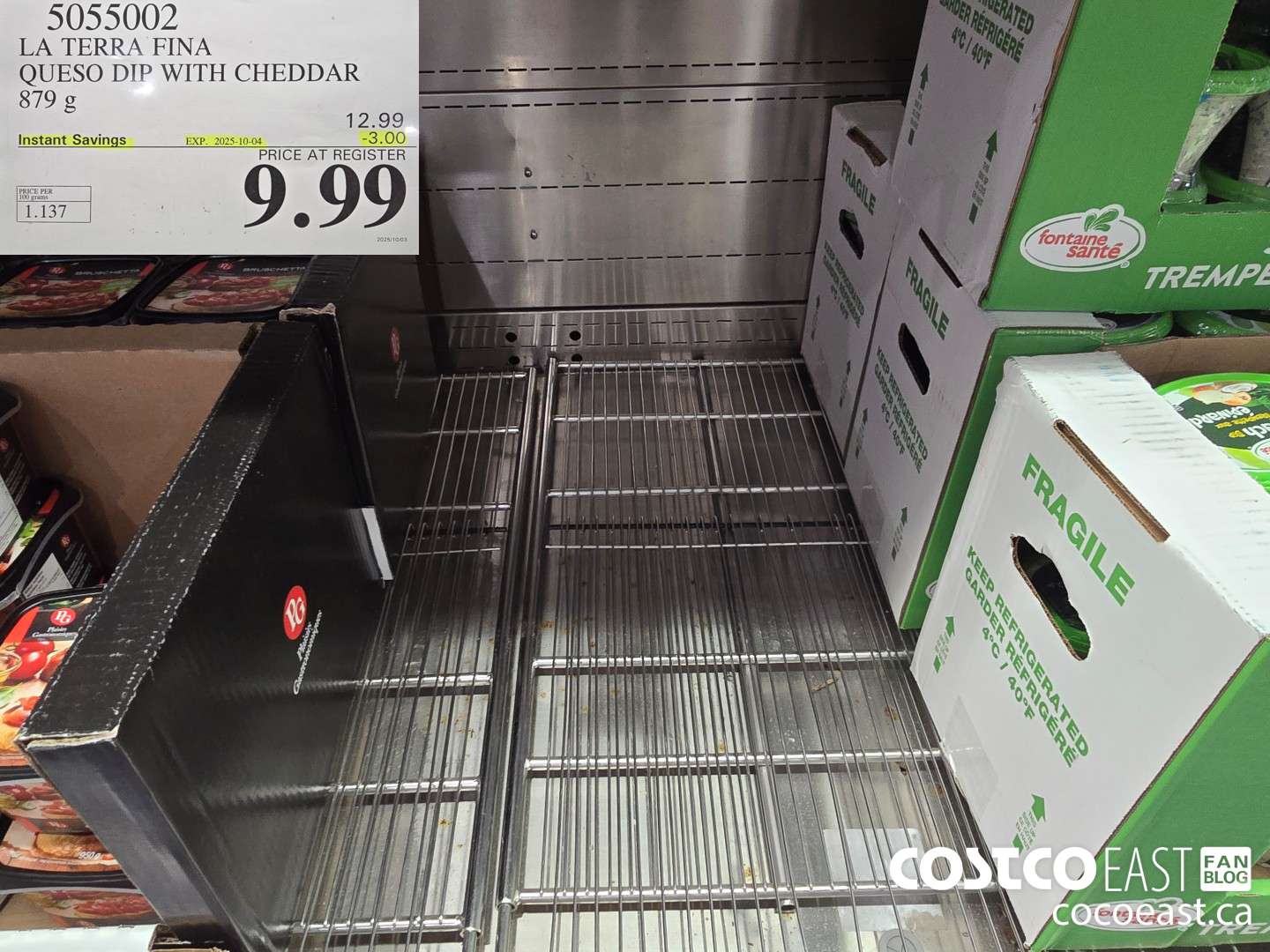 5055002 LA TERRA FINA QUESO DIP WITH CHEDDAR 879 G ($3.00 INSTANT SAVINGS EXPIRES ON 2025-10-04) $9.99