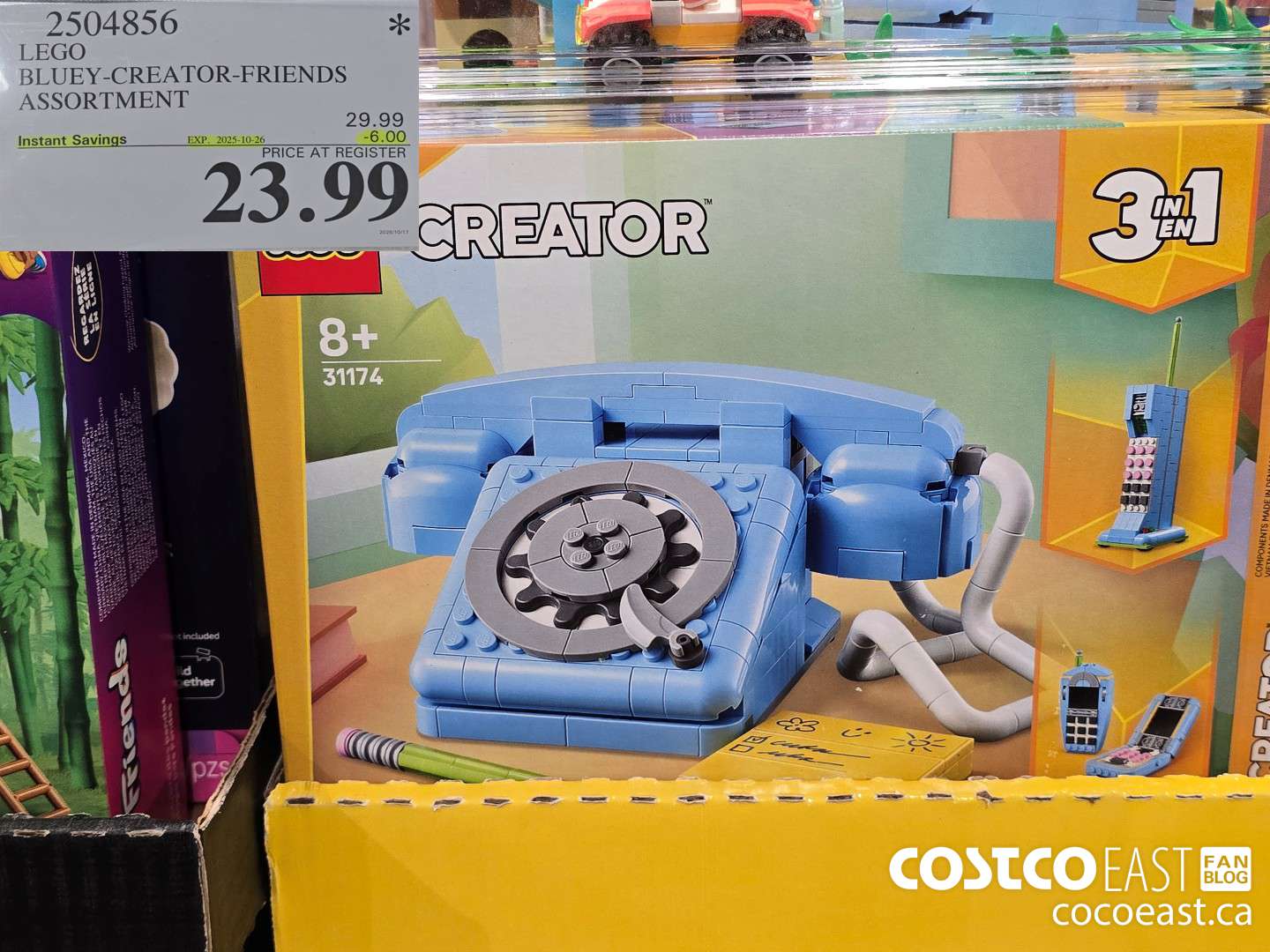 2504856 LEGO BLUEY-CREATOR-FRIENDS ASSORTMENT ($6.00 INSTANT SAVINGS EXPIRES ON 2025-10-26) $23.99