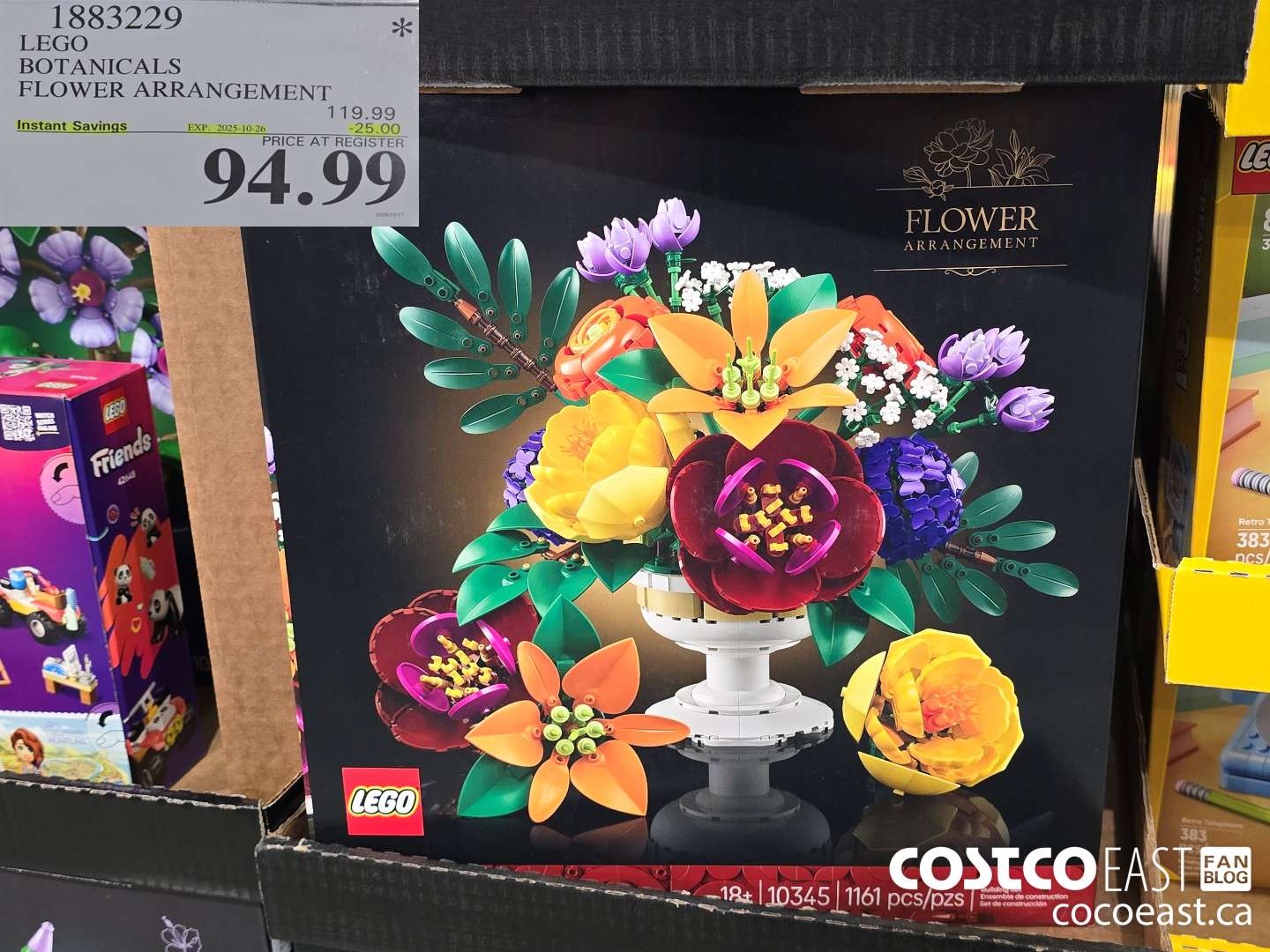 1883229 LEGO BOTANICALS FLOWER ARRANGEMENT ($25.00 INSTANT SAVINGS EXPIRES ON 2025-10-26) $94.99
