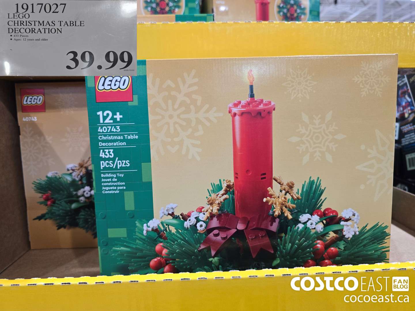 1917027 LEGO CHRISTMAS TABLE DECORATION $39.99
