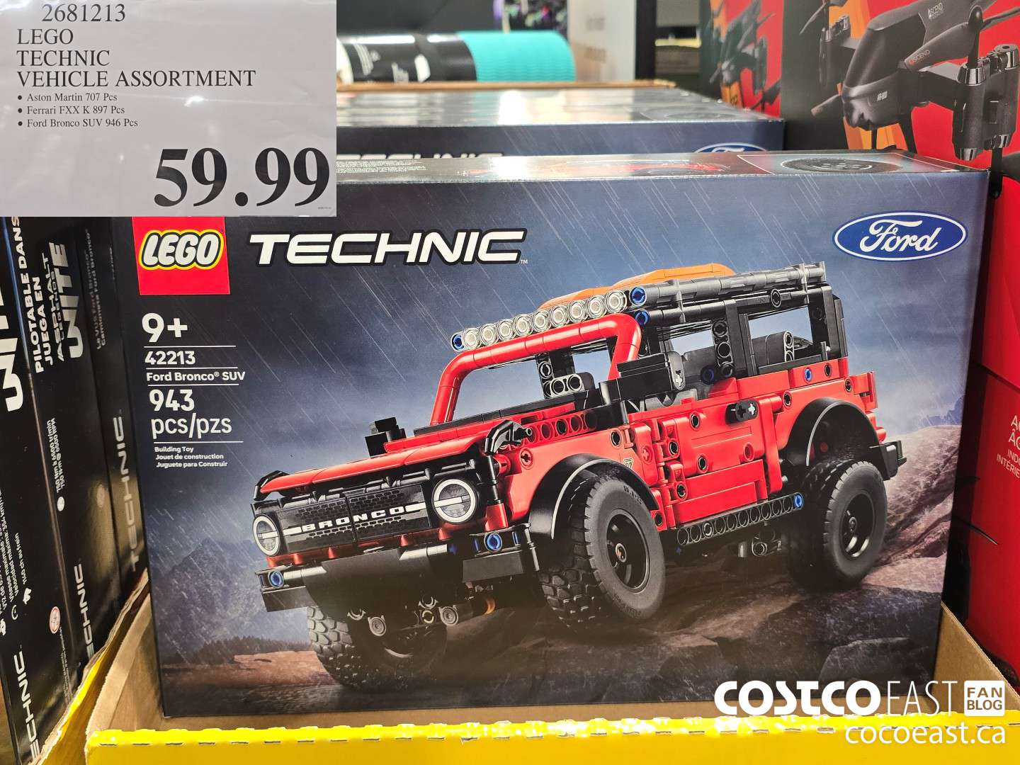 2681213 LEGO TECHNIC VEHICLE ASSORTMENT $59.99