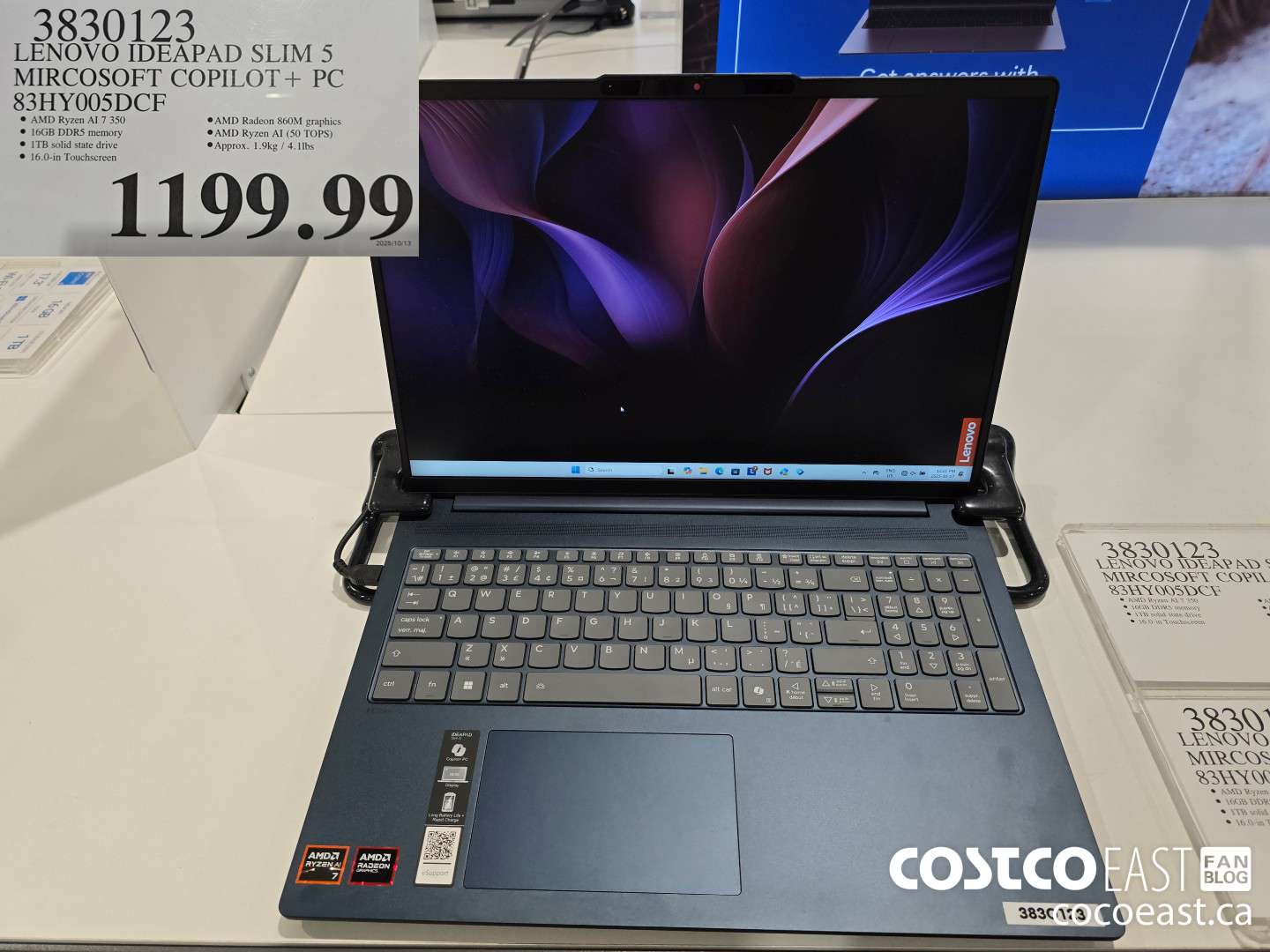3830123 LENOVO IDEAPAD SLIM 5 MIRCOSOFT COPILOT+ PC 83HY005DCF $1199.99