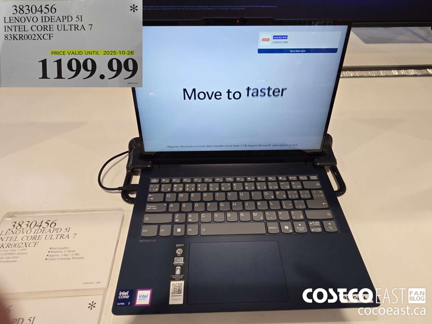 3830456 LENOVO IDEAPD 5I INTEL CORE ULTRA 7 83KR002XCF $1199.99