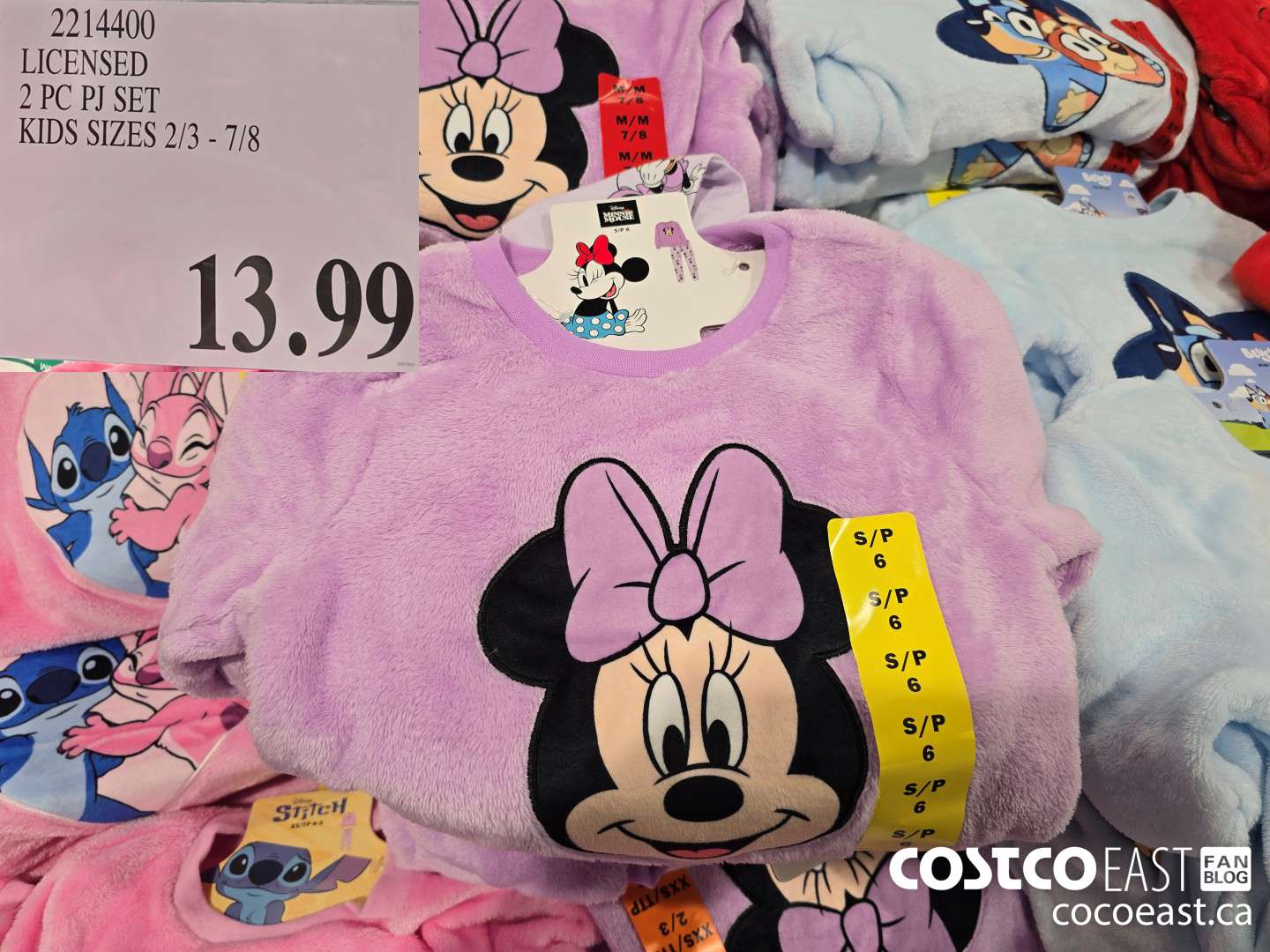 2214400 LICENSED 2 PC PJ SET KIDS SIZES 2/3 - 7/8 $13.99