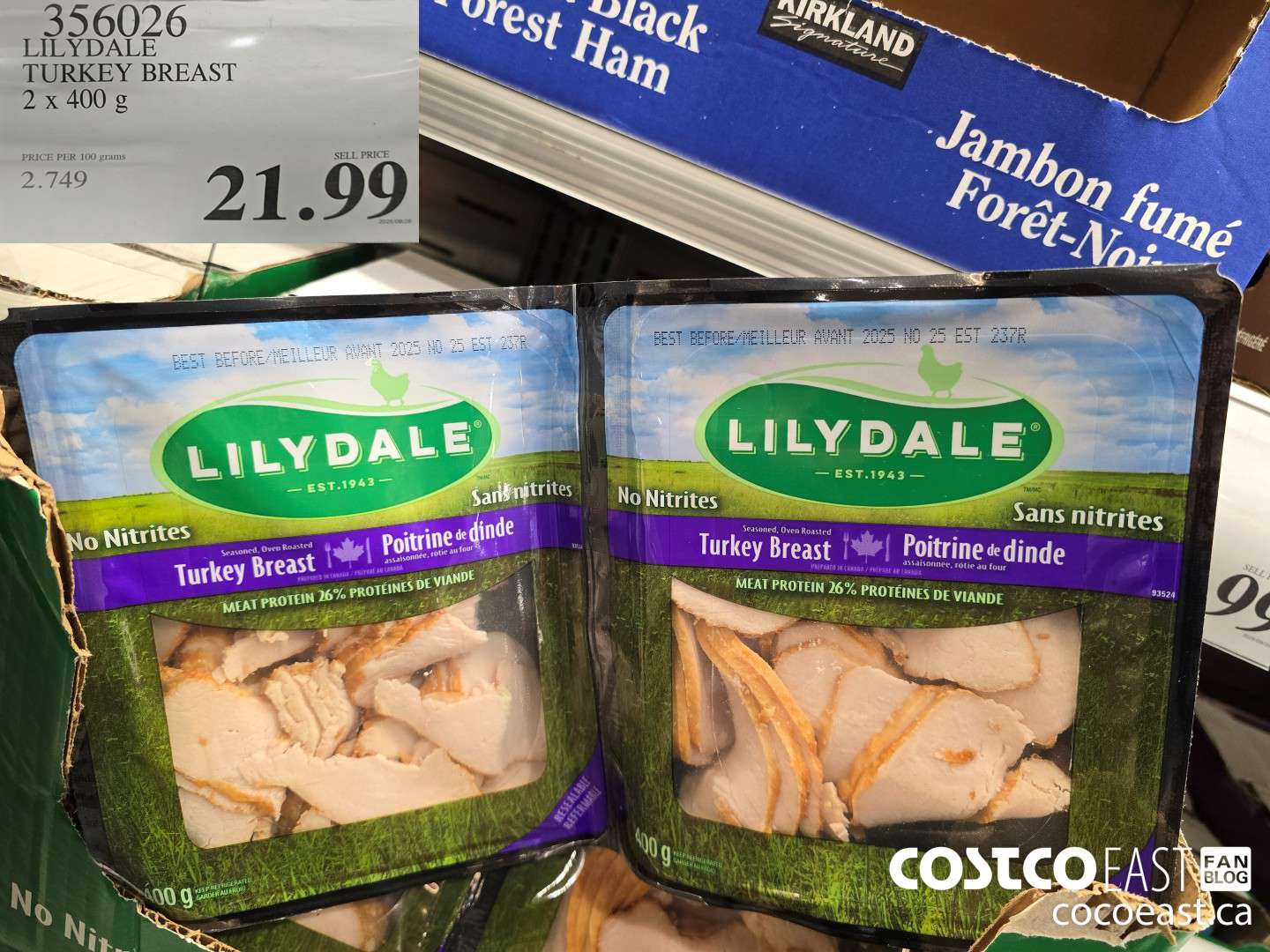356026 LILYDALE TURKEY BREAST 2 x 400 g $21.99