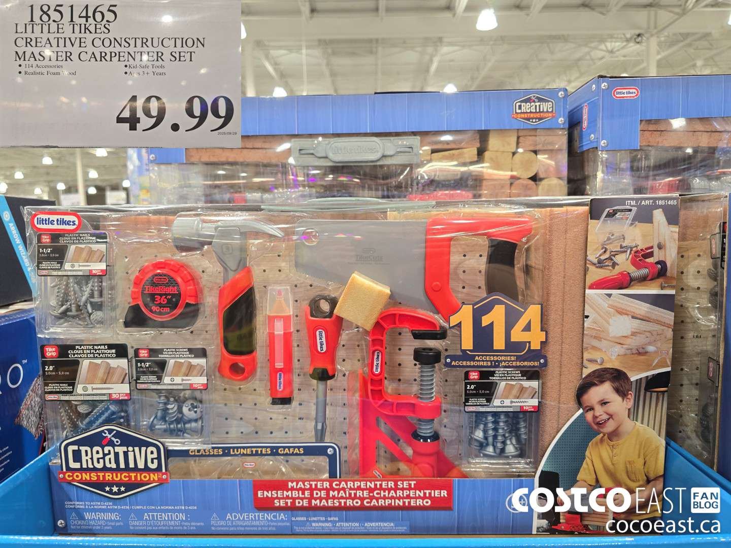 1851465 LITTLE TIKES CREATIVE CONSTRUCTION MASTER CARPENTER $49.99