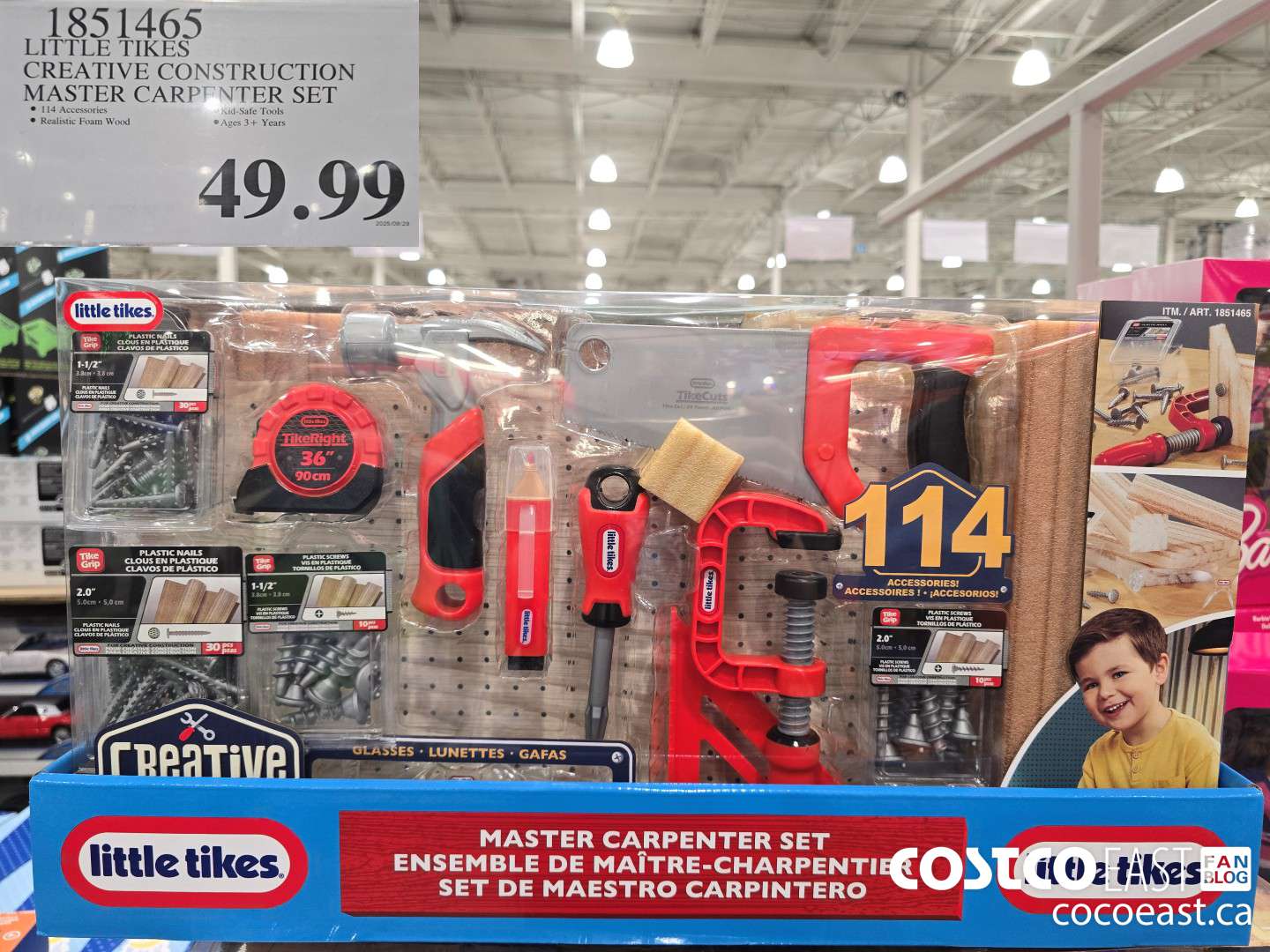 1851465 LITTLE TIKES CREATIVE CONSTRUCTION MASTER CARPENTER SET $49.99