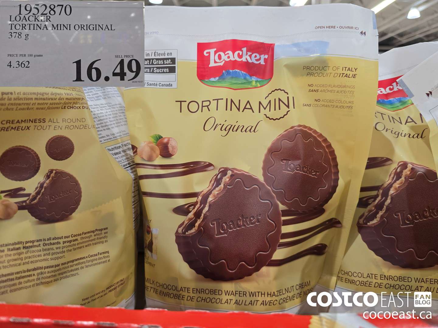 1952870 LOACKER TORTINA MINI ORIGINAL 378 g $16.49