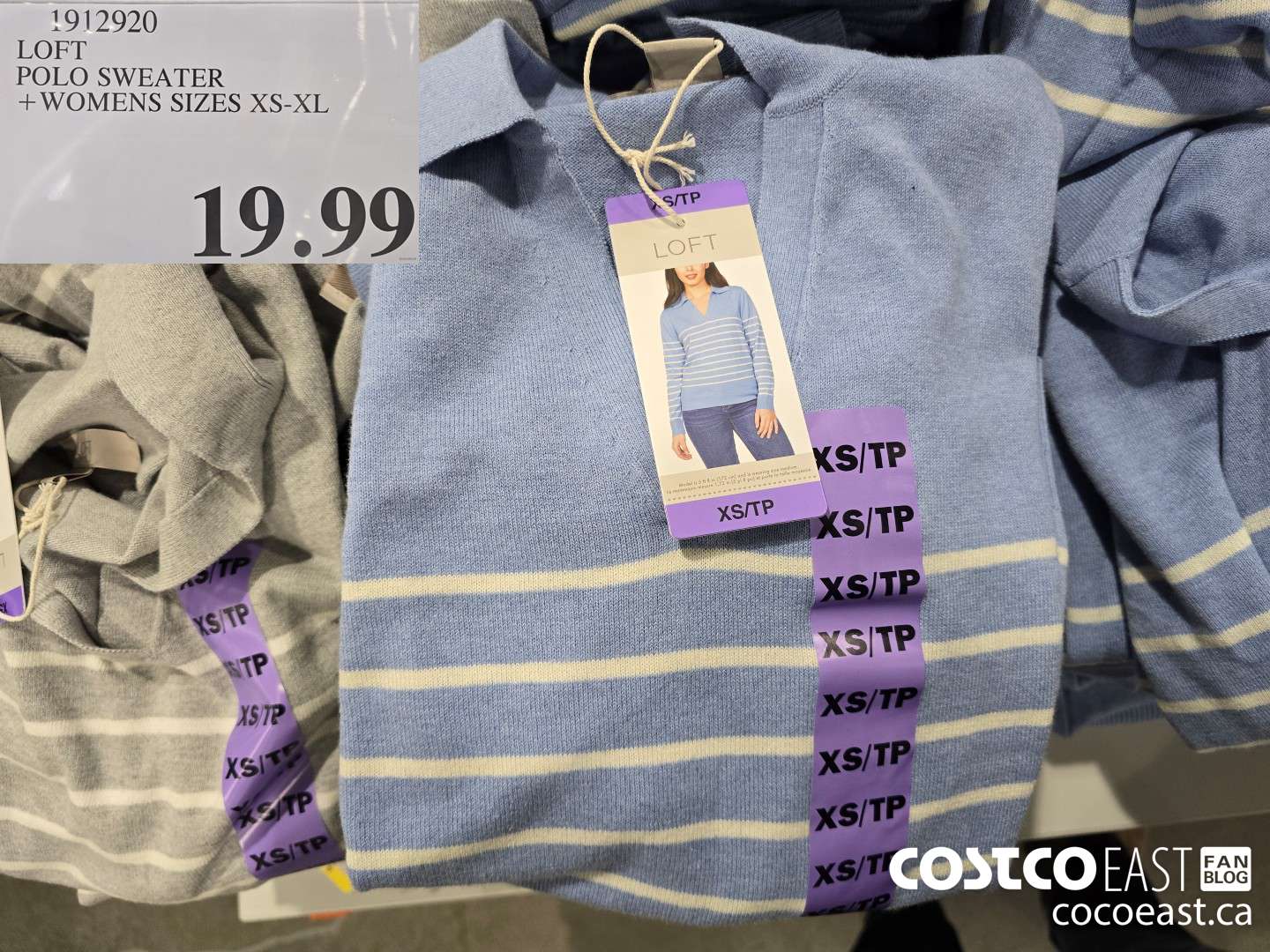 1912920 LOFT POLO SWEATER + WOMENS SIZES XS-XL $19.99