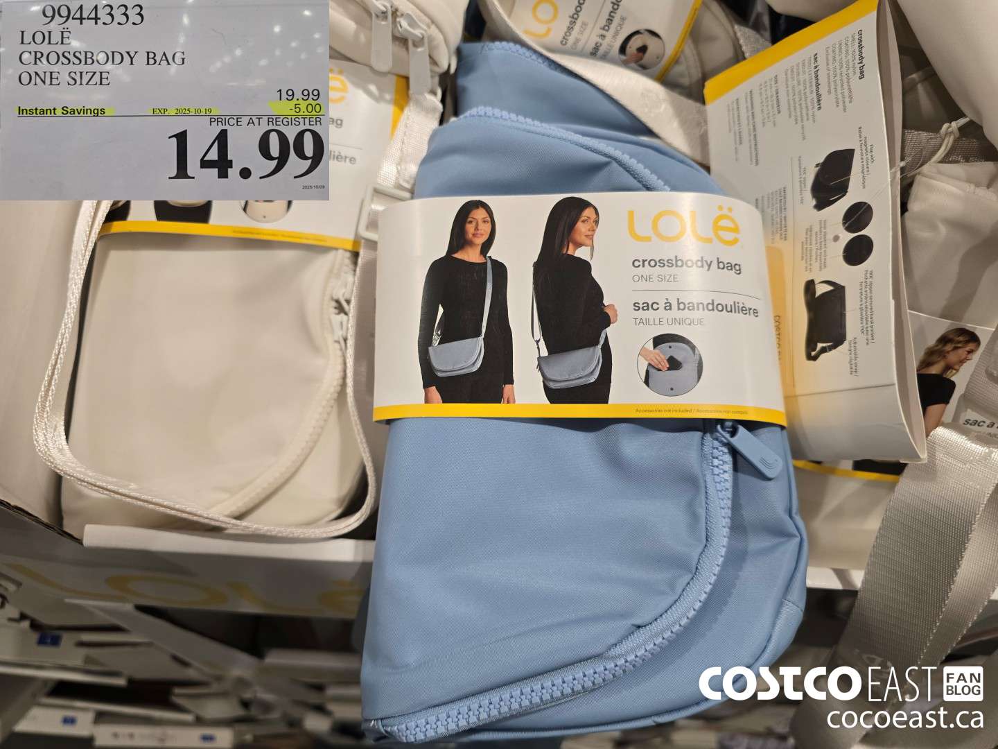 9944333 LOLE CROSSBODY BAG ONE SIZE ($5.00 INSTANT SAVINGS EXPIRES ON 2025-10-19) $14.99