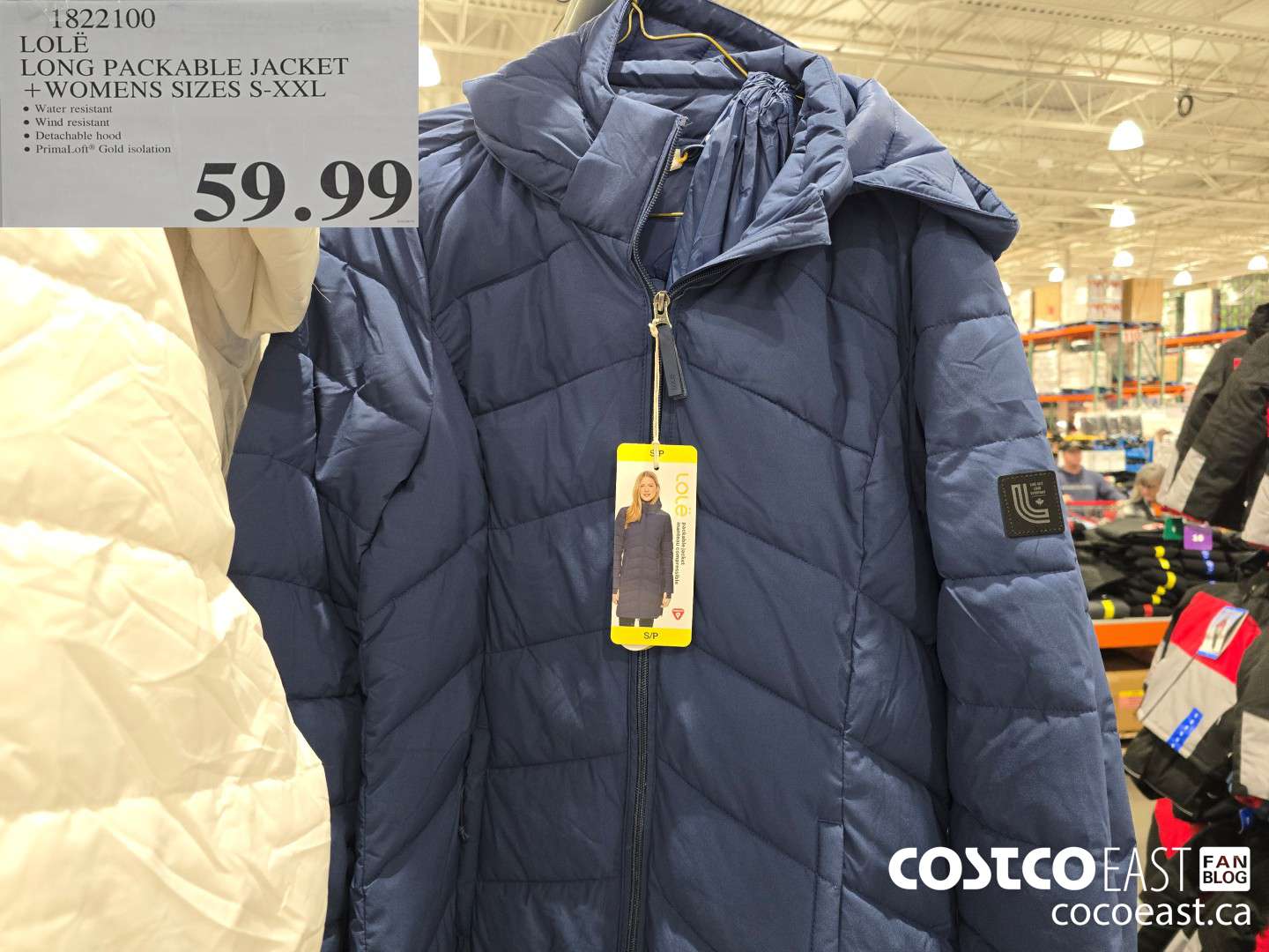 1822100 LOLE LONG PACKABLE JACKET +WOMENS SIZES S-XXL $59.99