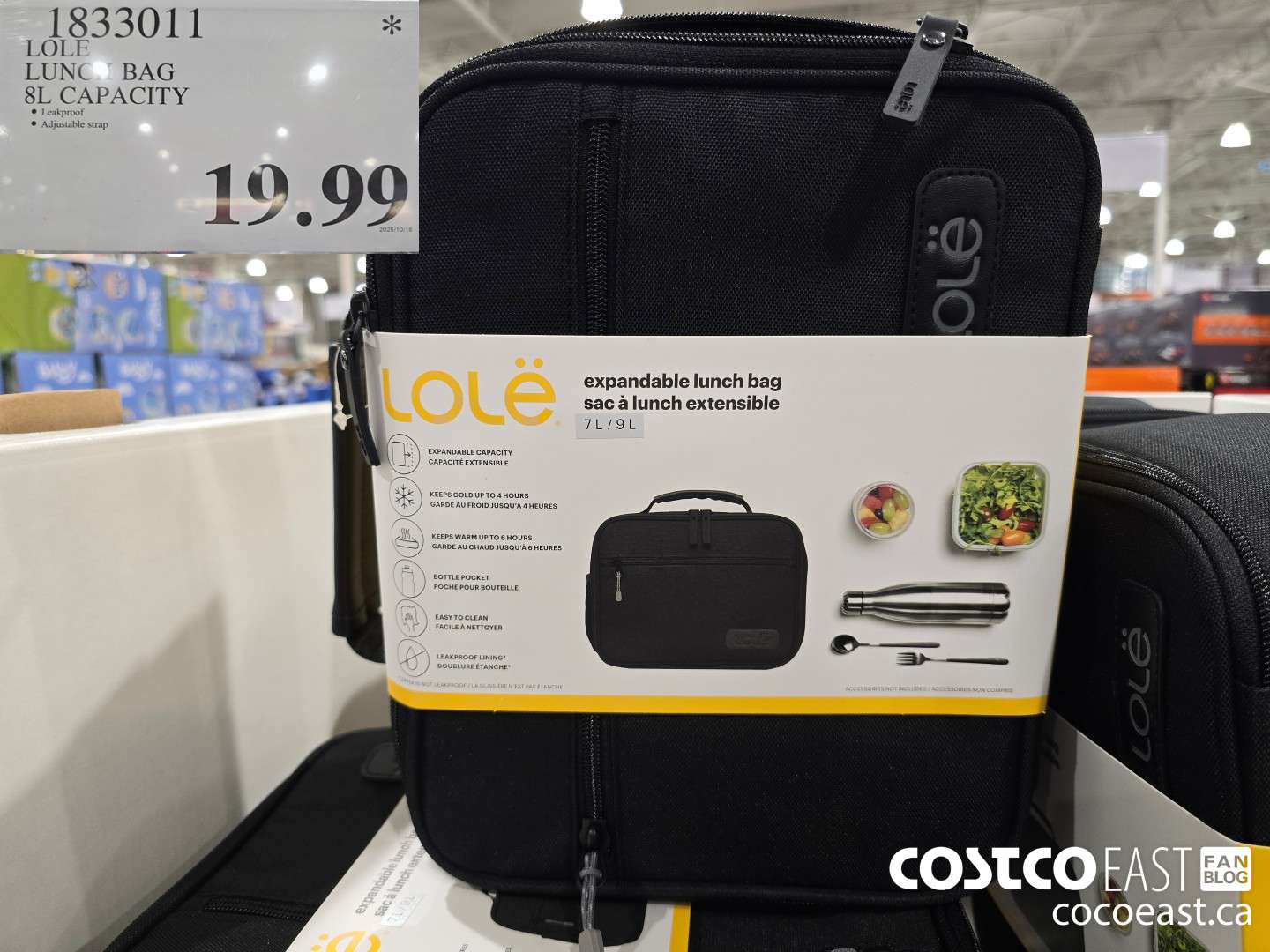 1833011 LOLE LUNCH BAG 8L CAPACITY $19.99