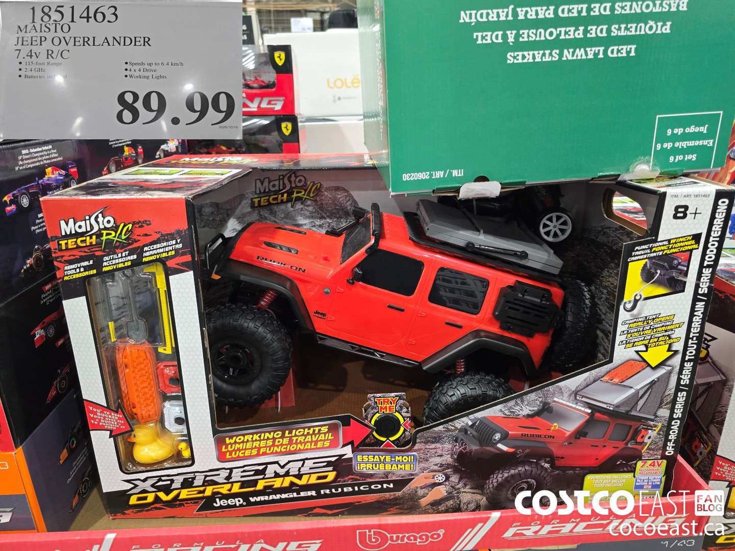 1851463 MAISTO JEEP OVERLANDER 7.4V R/C $89.99