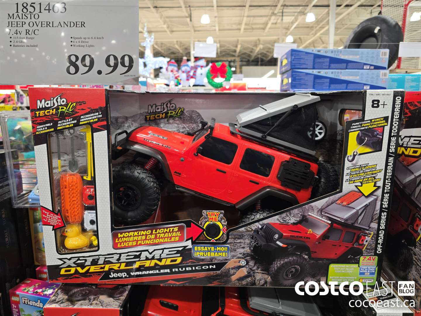 1851463 MAISTO JEEP OVERLANDER 7.4V R/C $89.99