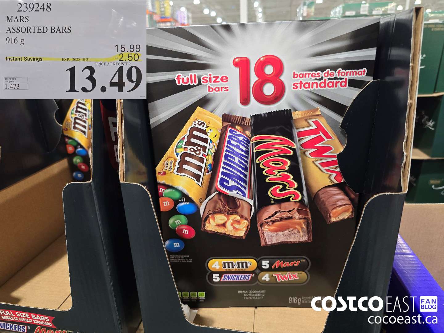 239248 MARS ASSORTED BARS 916 G ($2.00 INSTANT SAVINGS EXPIRES ON 2023-10-31) $15.99