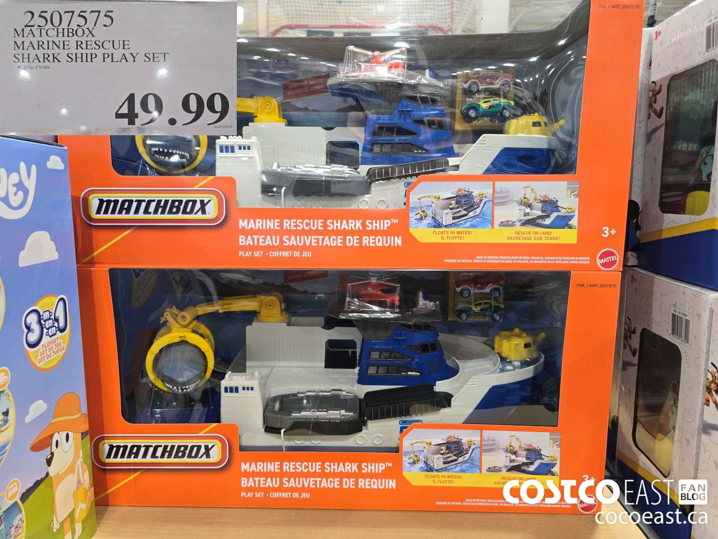 2507575 MATCHBOX MARINE RESCUE SHARK SHIP PLAY SET $49.99