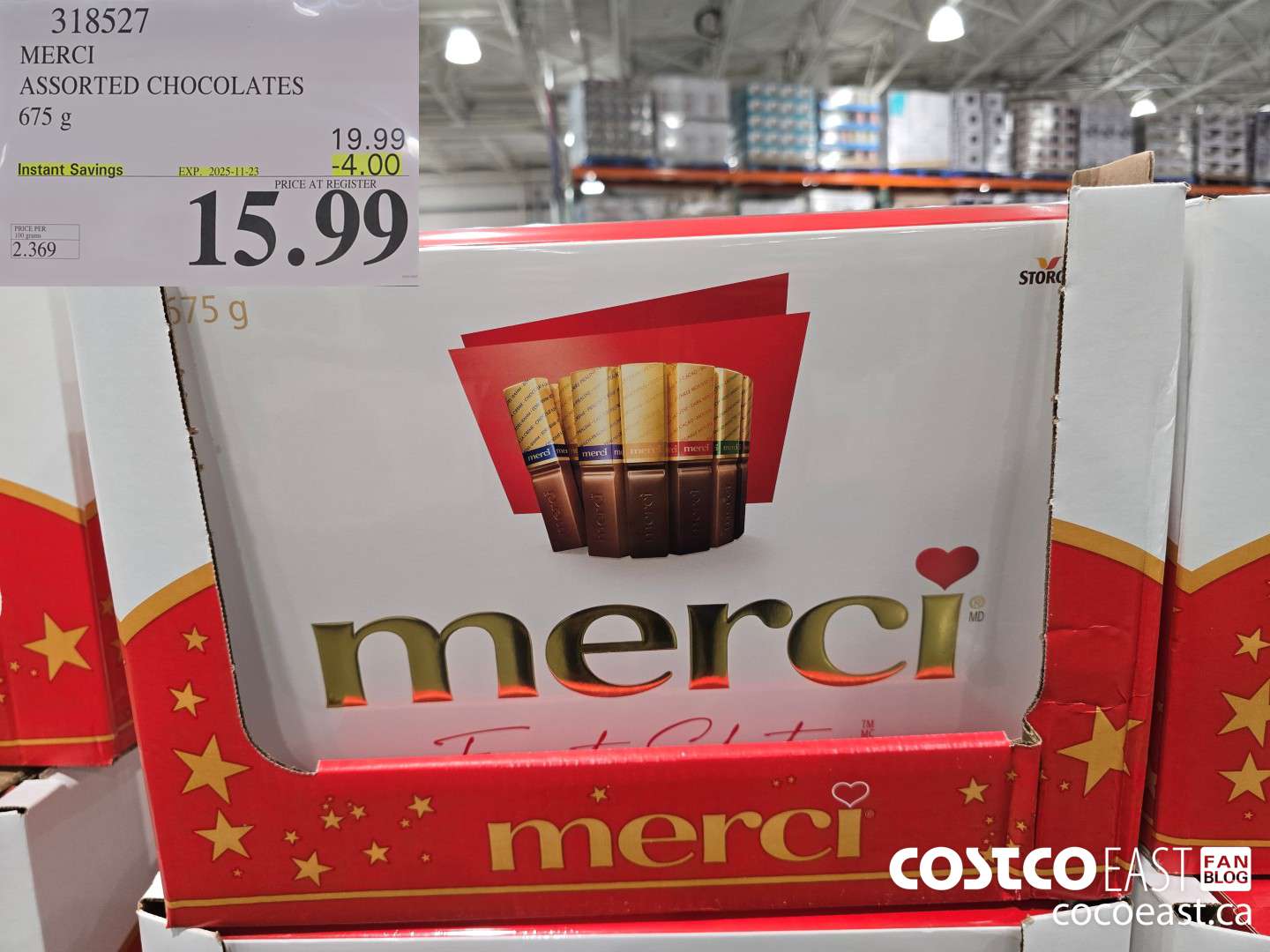 318527 MERCI ASSORTED CHOCOLATE 675G ($4.00 INSTANT SAVINGS EXPIRES ON 2025-11-23) $15.99