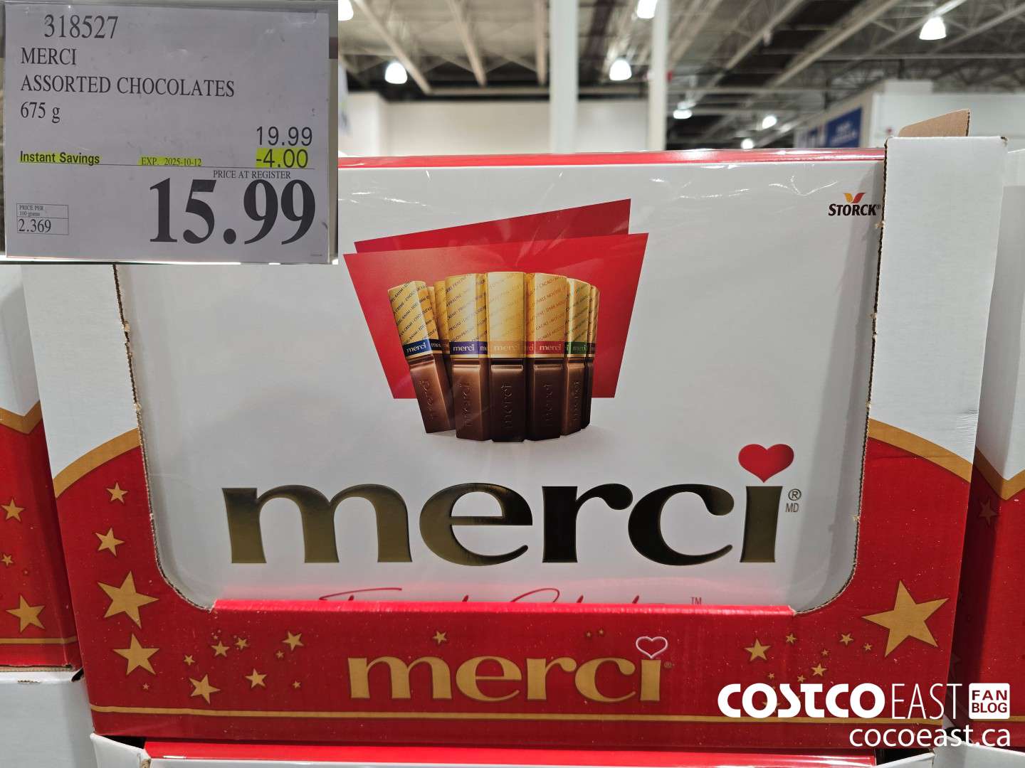 318527 MERCI CHOCOLATE 675G ($4.00 INSTANT SAVINGS EXPIRES ON 2025-10-12) $15.99
