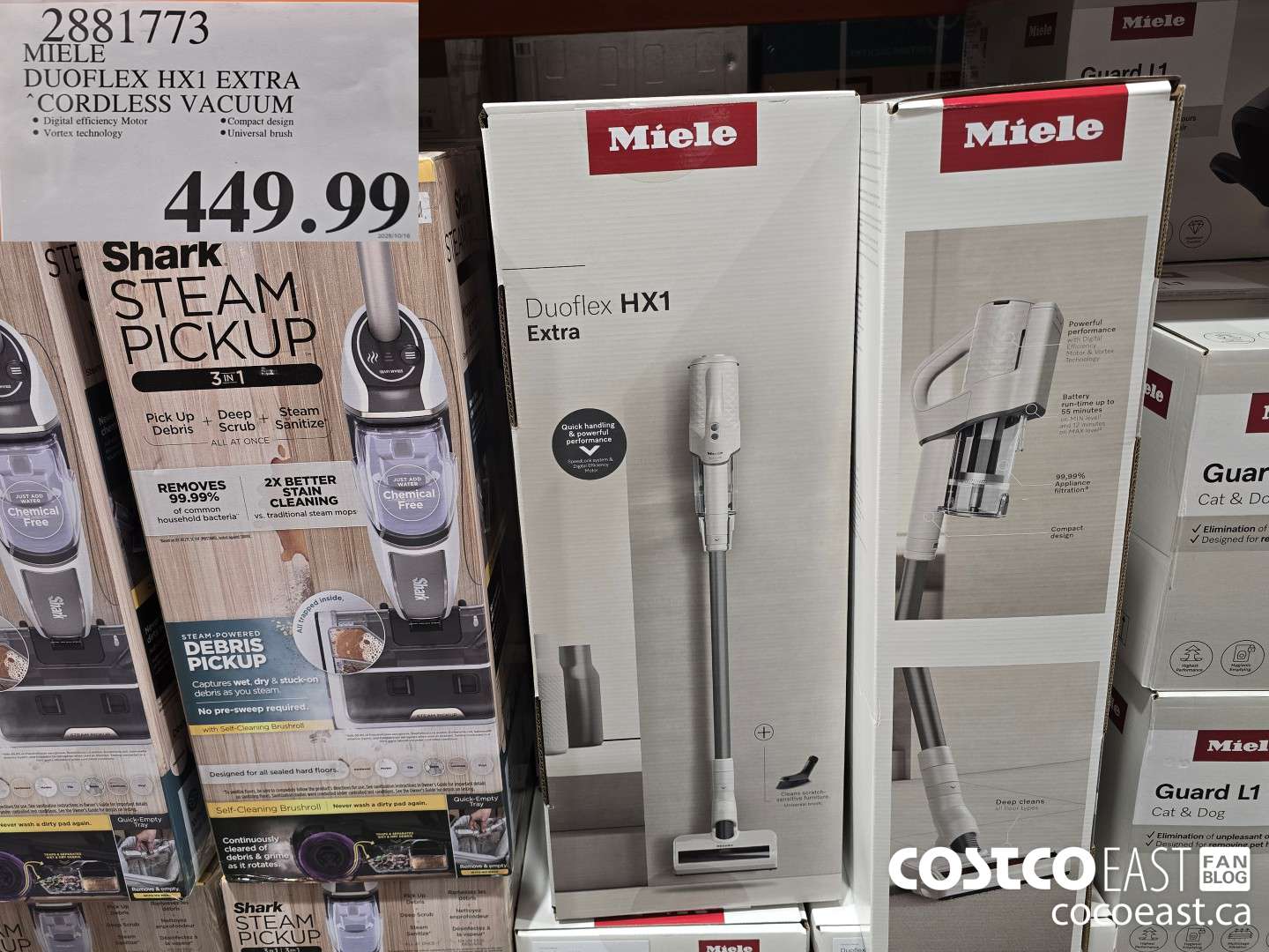 2881773 MIELE DUOFLEX HX1 EXTRA CORDLESS VACUUM $449.99