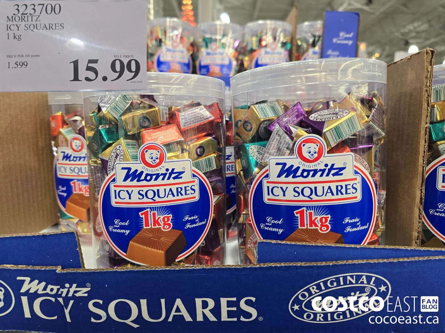 323700 MORITZ ICY SQUARES 1 KG $15.99