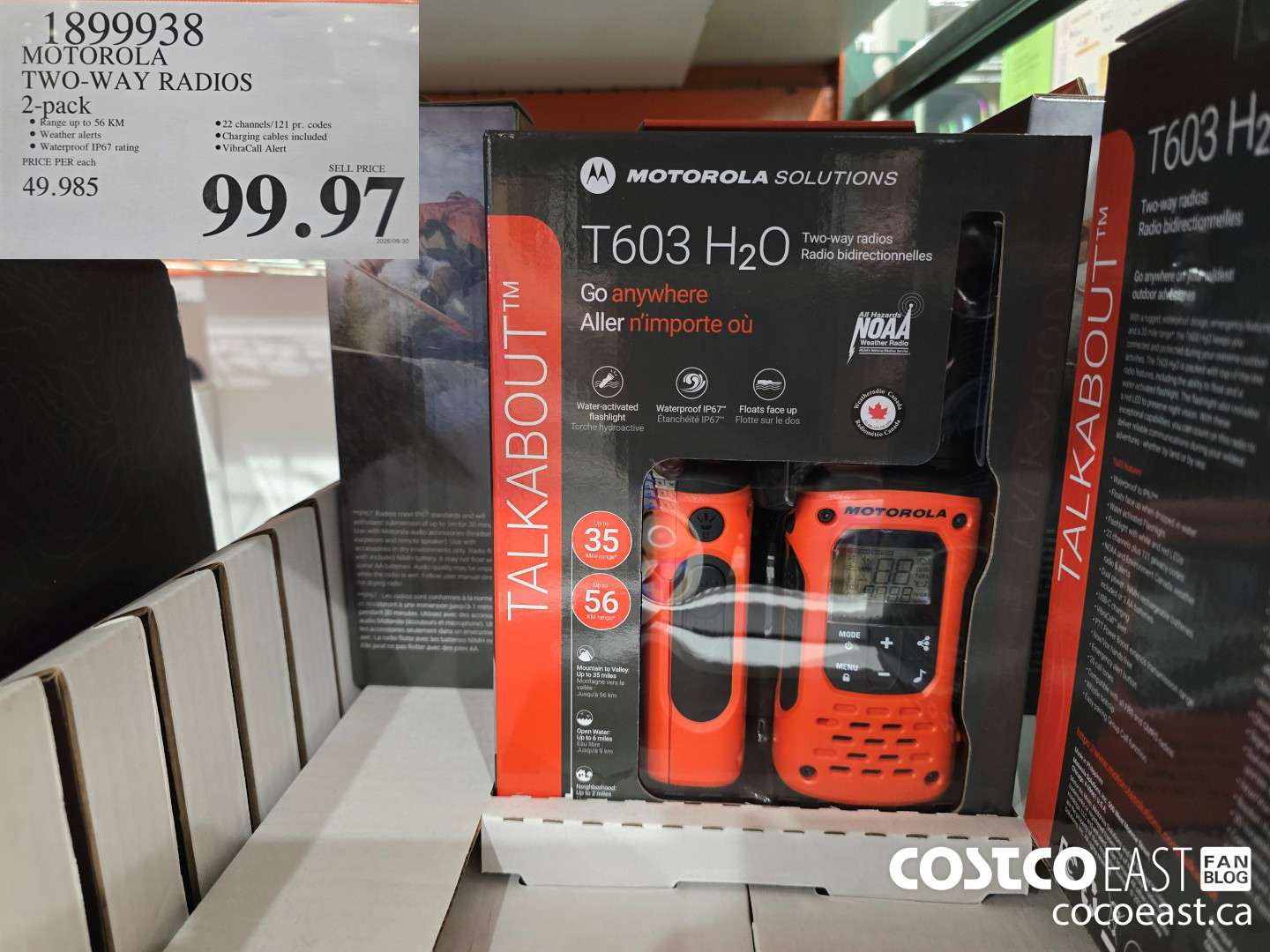 1899938 MOTOROLA TWO-WAY RADIOS 2-pack $99.97