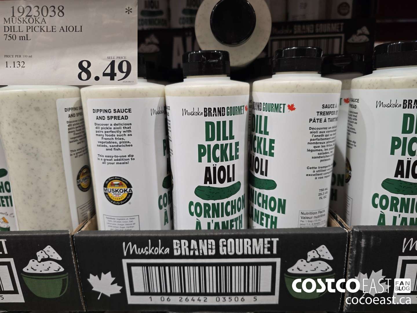 1923038 MUSKOKA DILL PICKLE AIOLI 750 mL $8.49