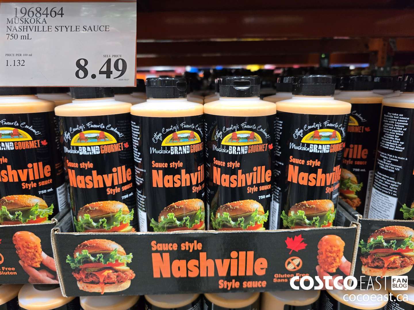 1968464 MUSKOKA NASHVILLE STYLE SAUCE 750 mL $8.49