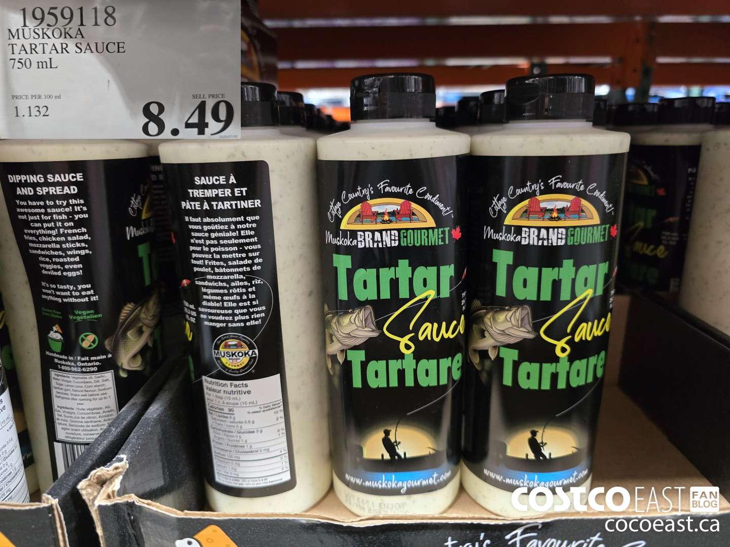 1959118 MUSKOKA TARTAR SAUCE 750 mL $8.49