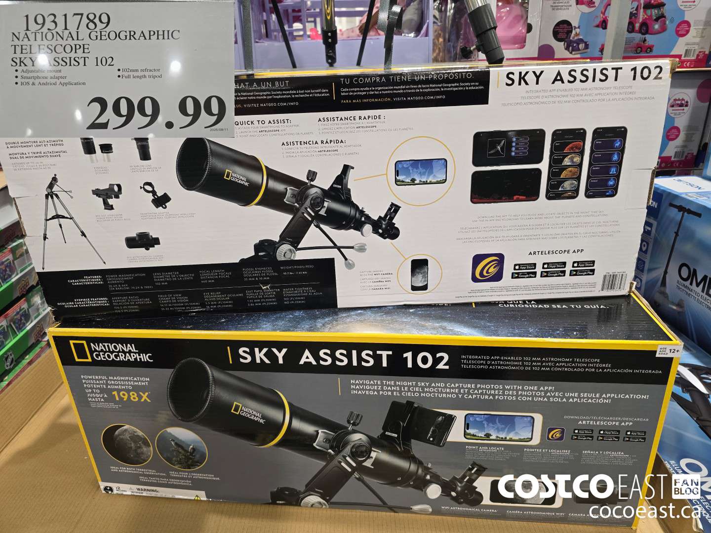1931789 NATIONAL GEOGRAPHIC TELESCOPE SKY ASSIST 102 $299.99