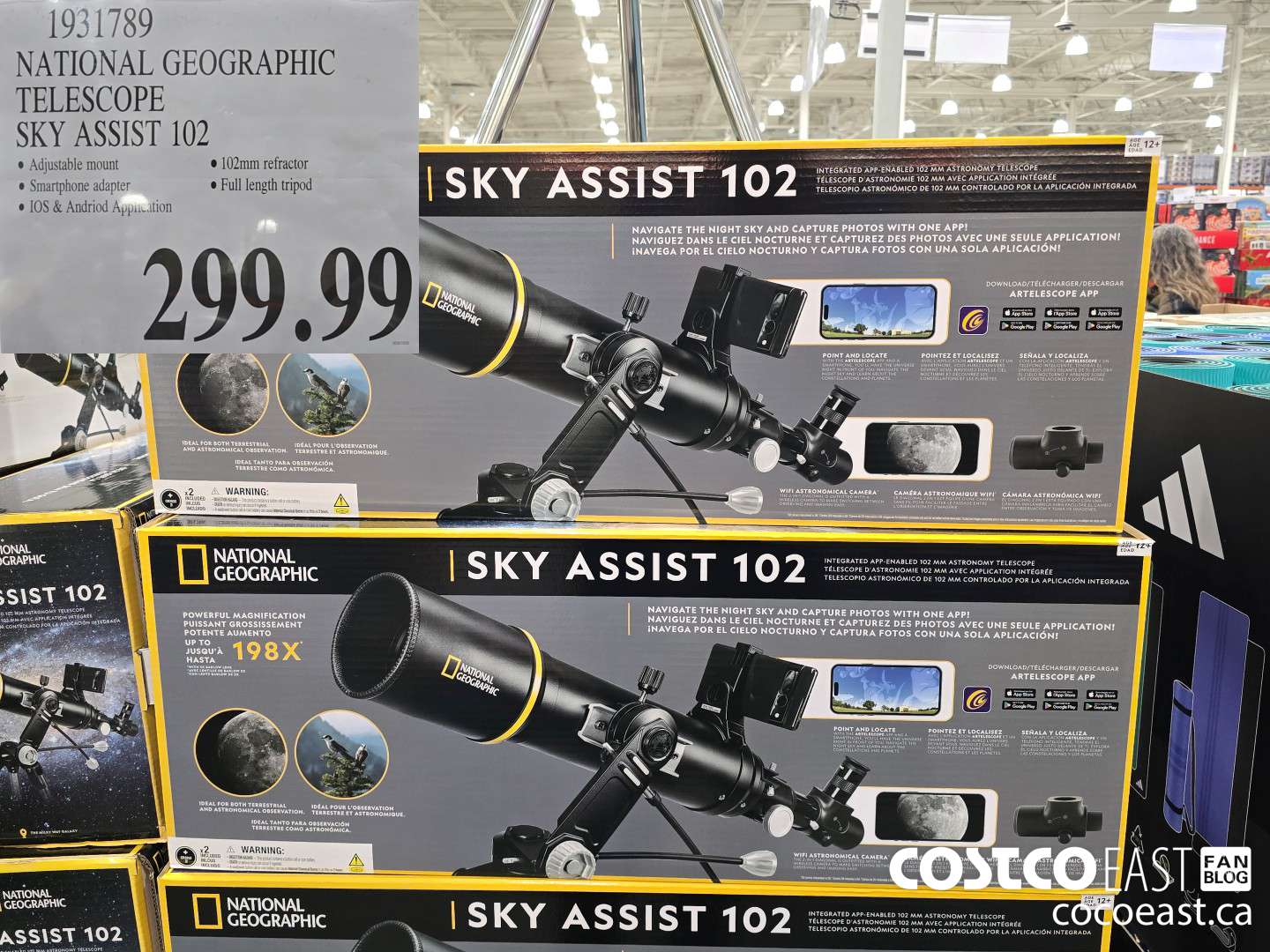 1931789 NATIONAL GEOGRAPHIC TELESCOPE SKY ASSIST 102 $299.99