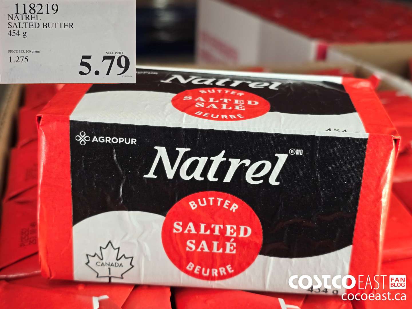 118219 NATREL SALTED BUTTER 454 g $5.79