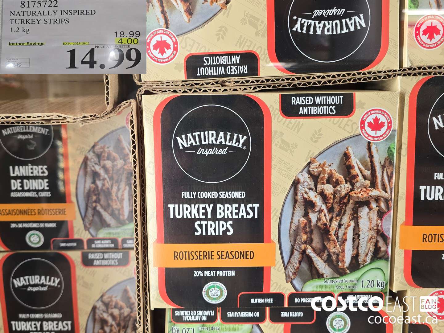 8175722 NATURALLY INSPIRED TURKEY STRIPS 1.2 KG ($4.00 INSTANT SAVINGS EXPIRES ON 2025-10-12) $14.99