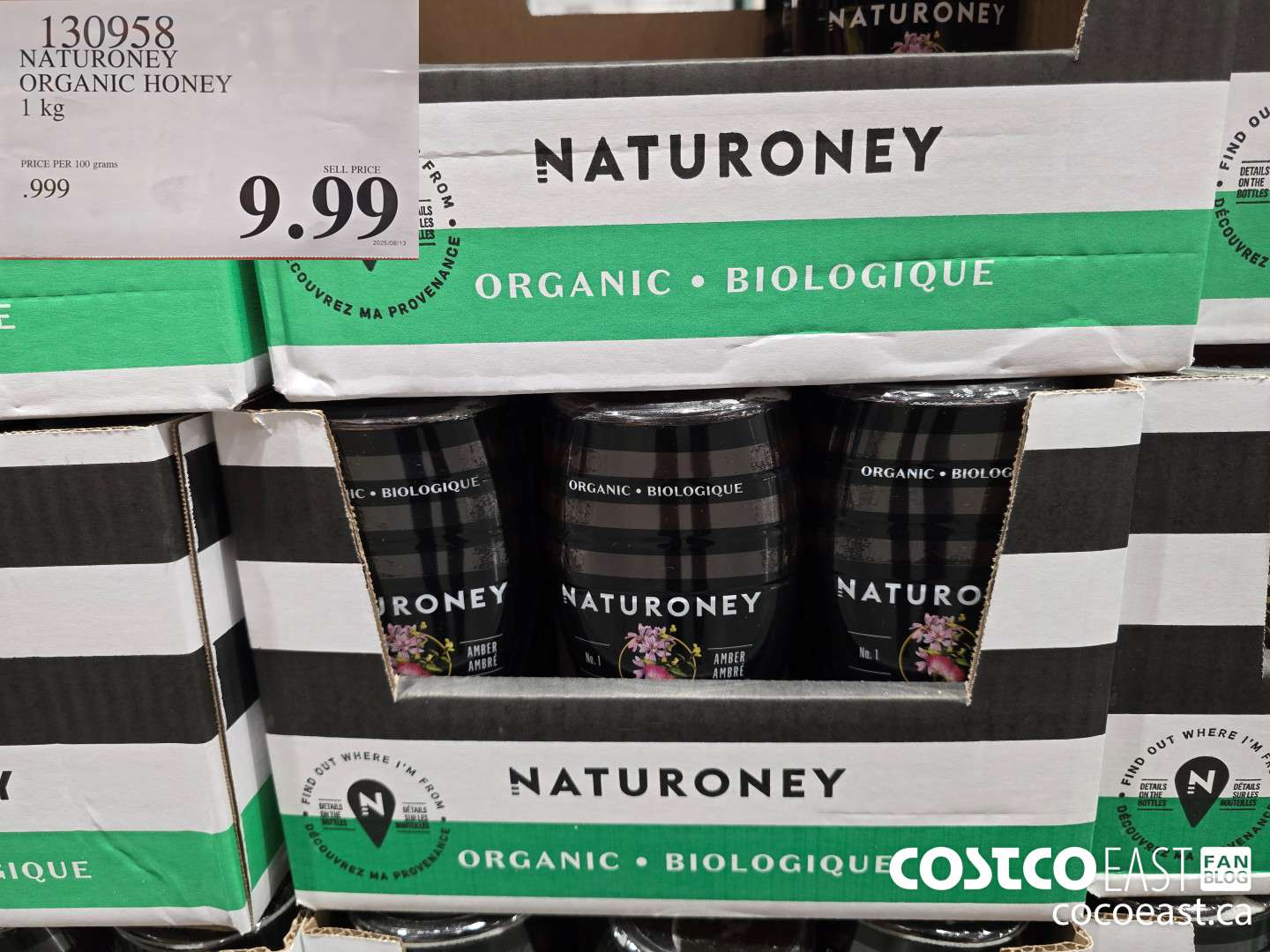 130958 NATURONEY ORGANIC HONEY 1 KG $9.99