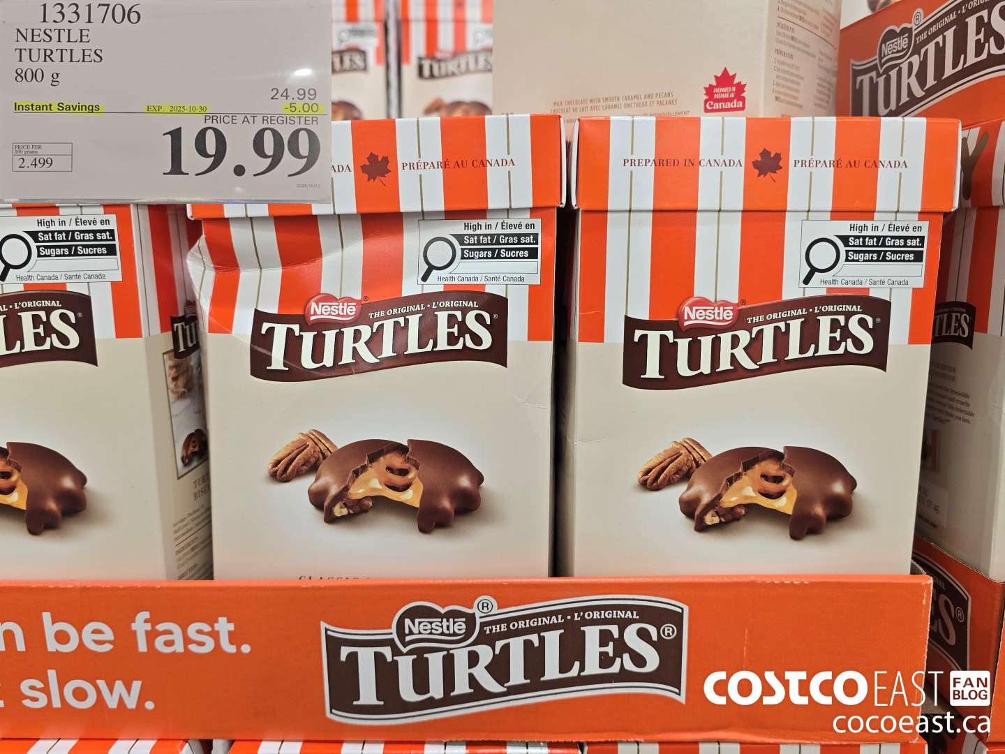 1331706 NESTLE TURTLES 800 g ($5.00 INSTANT SAVINGS EXPIRES ON 2025-10-30) $19.99