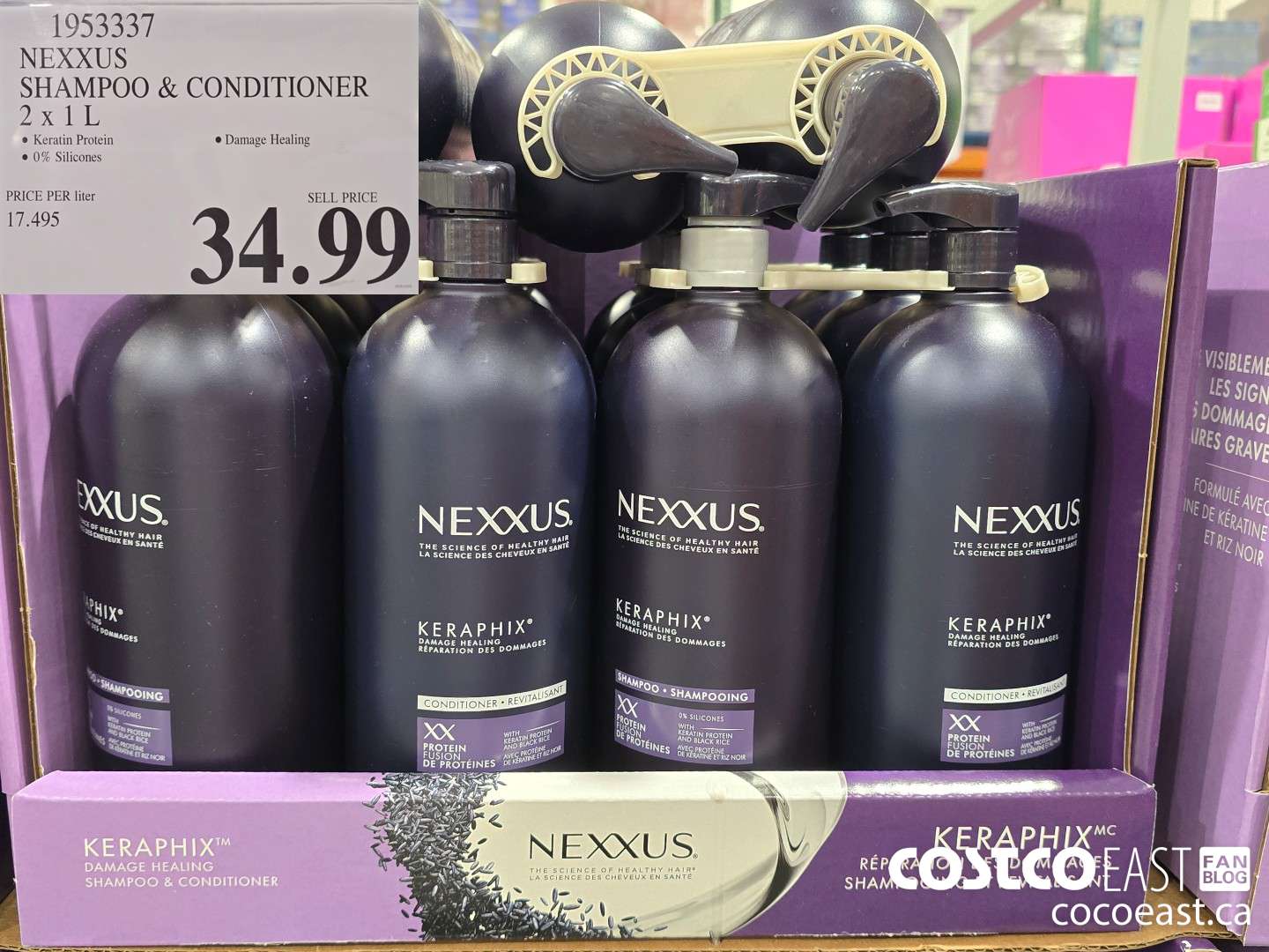 1953337 NEXXUS SHAMPOO & CONDITIONER 2 X 1 L $34.99