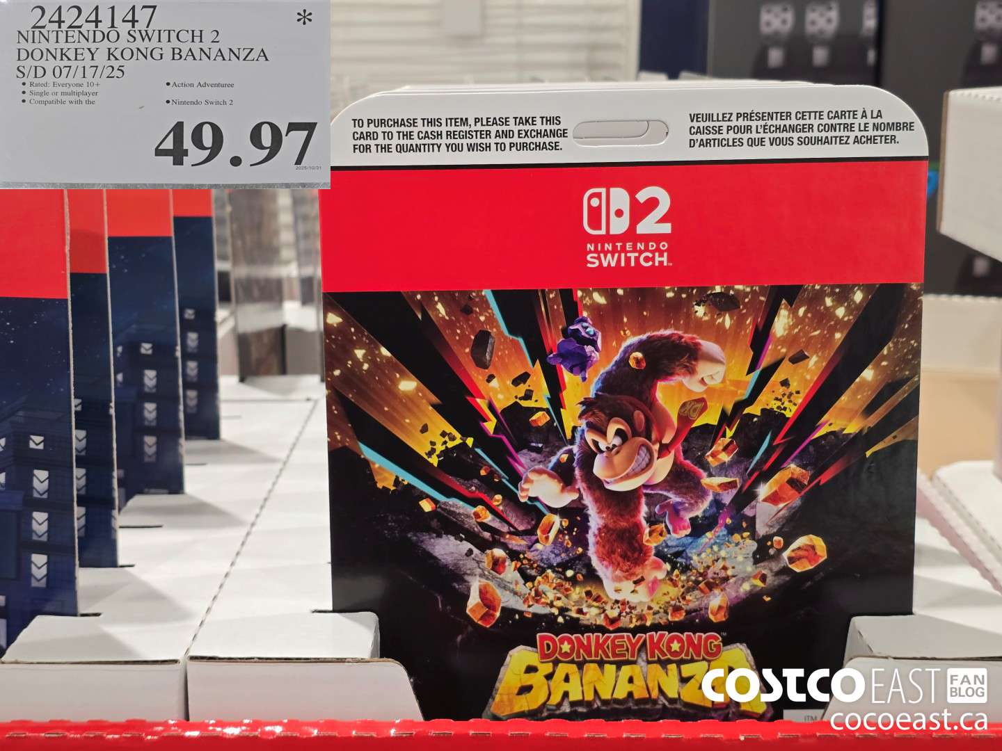 2424147 NINTENDO SWITCH 2 DONKEY KONG BANANZA S/D 07/17/25 $49.97