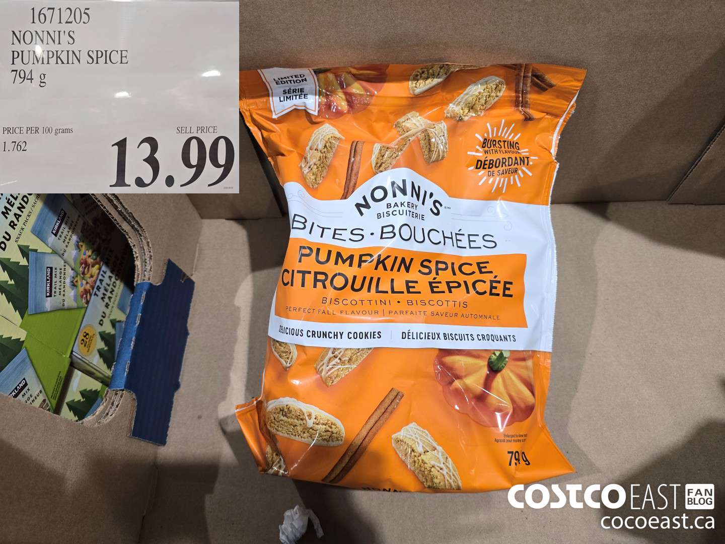 1671205 NONNI'S PUMPKIN SPICE 794 g $13.99