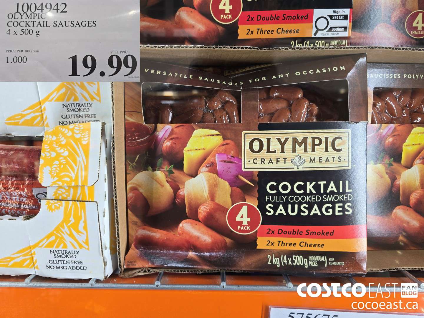1004942 OLYMPIC COCKTAIL SAUSAGES 4 X 500 G $19.99