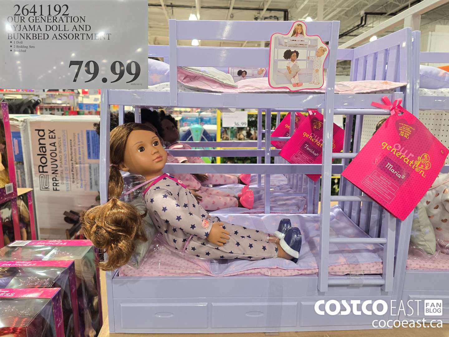 1641192 OUR GENERATION PYJAMA DOLL AND BUNKBED ASSORTMENT $79.99