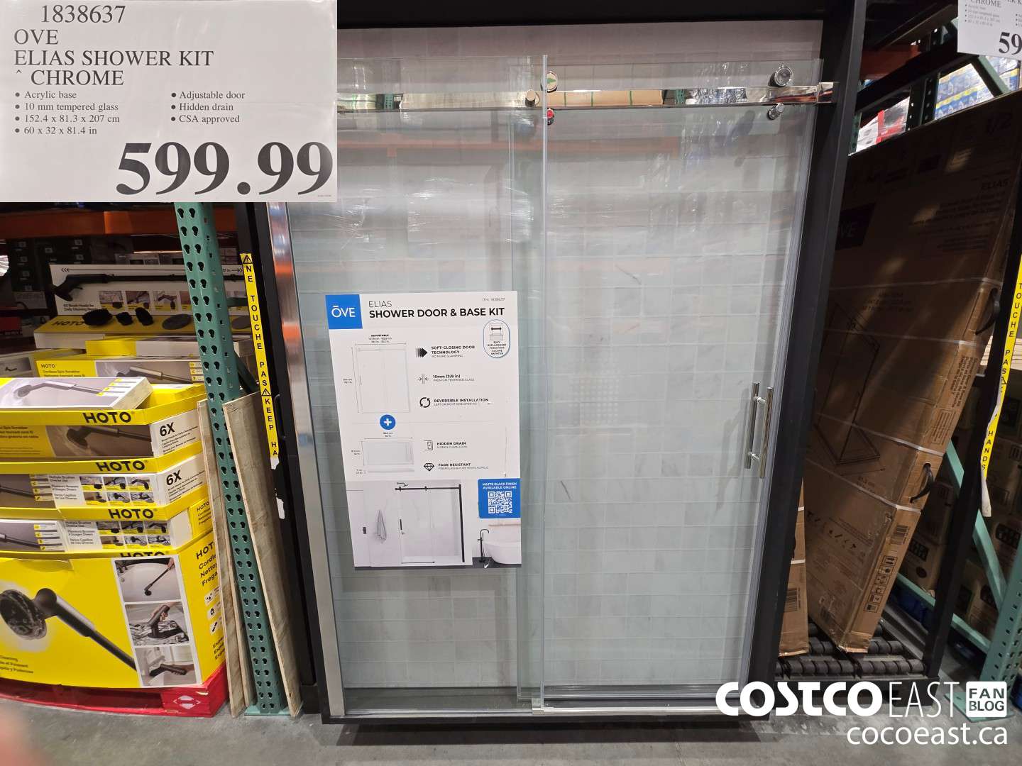 1838637 OVE ELIAS SHOWER KIT ~ CHROME $599.99