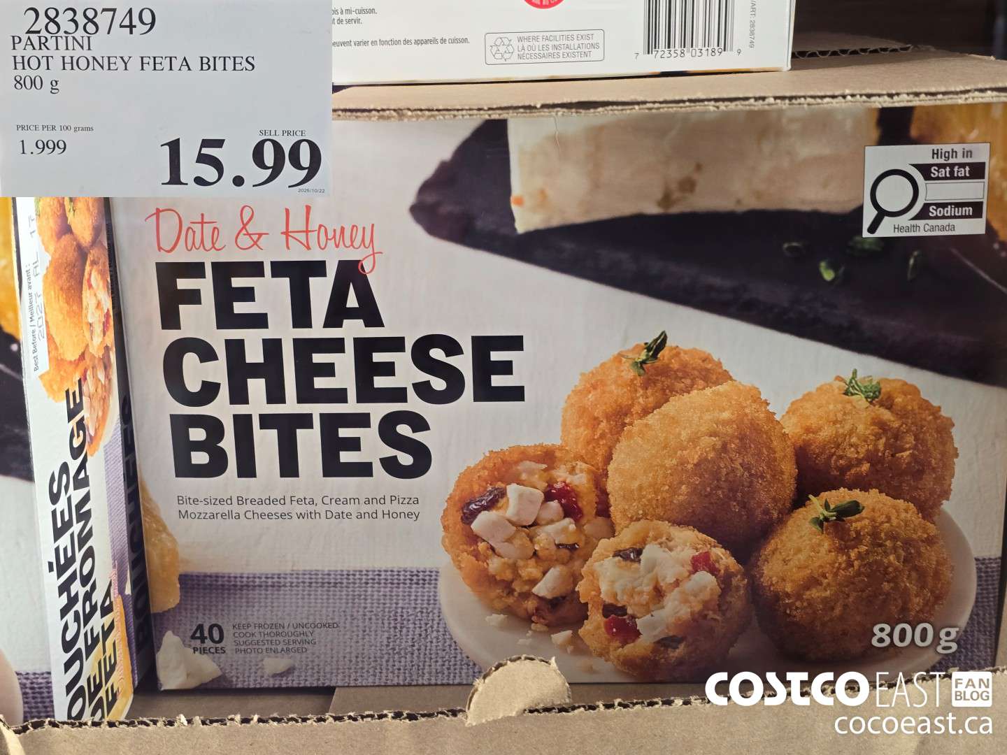 2838749 PARTINI HOT HONEY FETA BITES 800 g $15.99