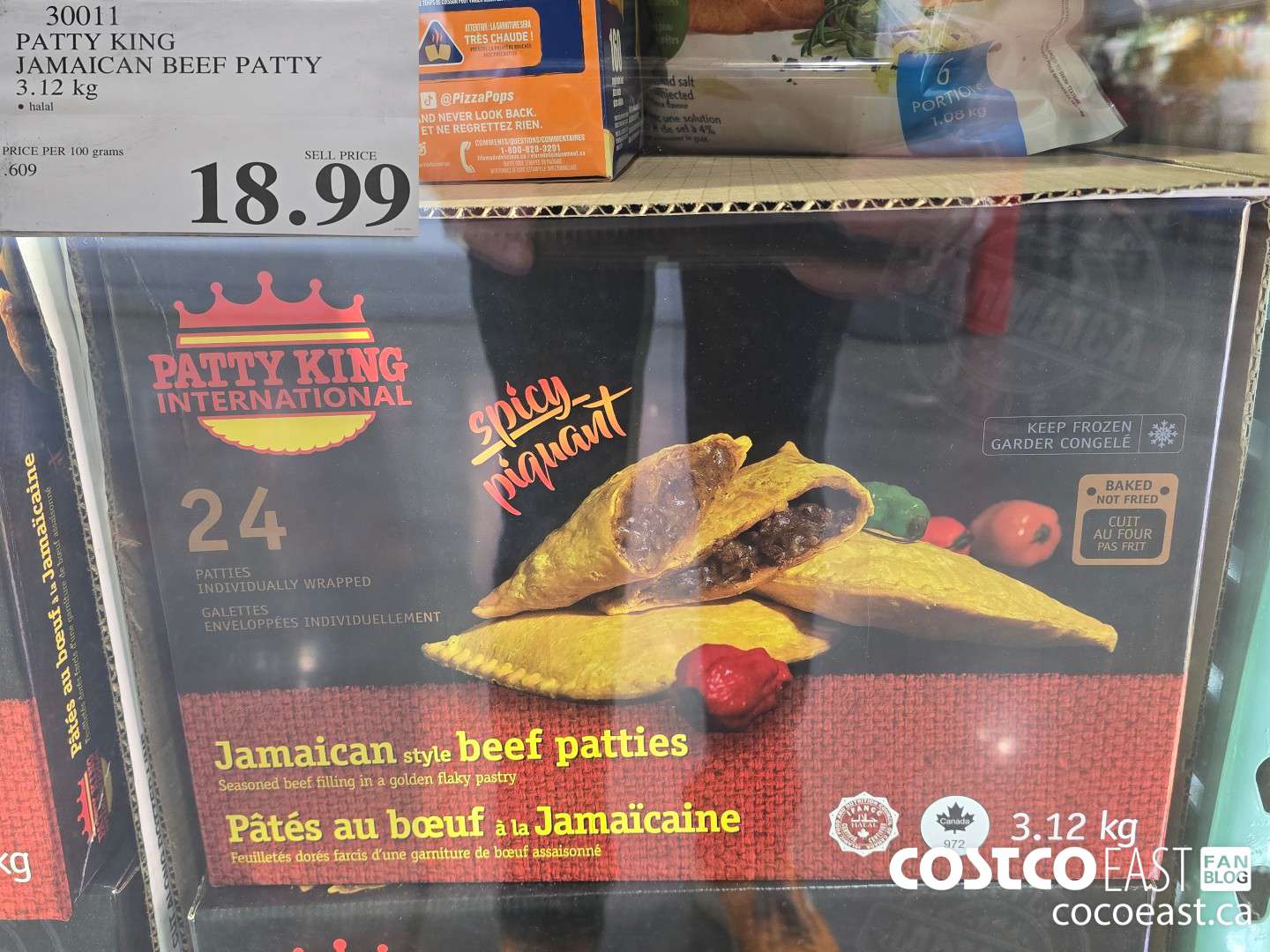 30011 PATTY KING JAMAICAN BEEF PATTY 3.12KG $18.99