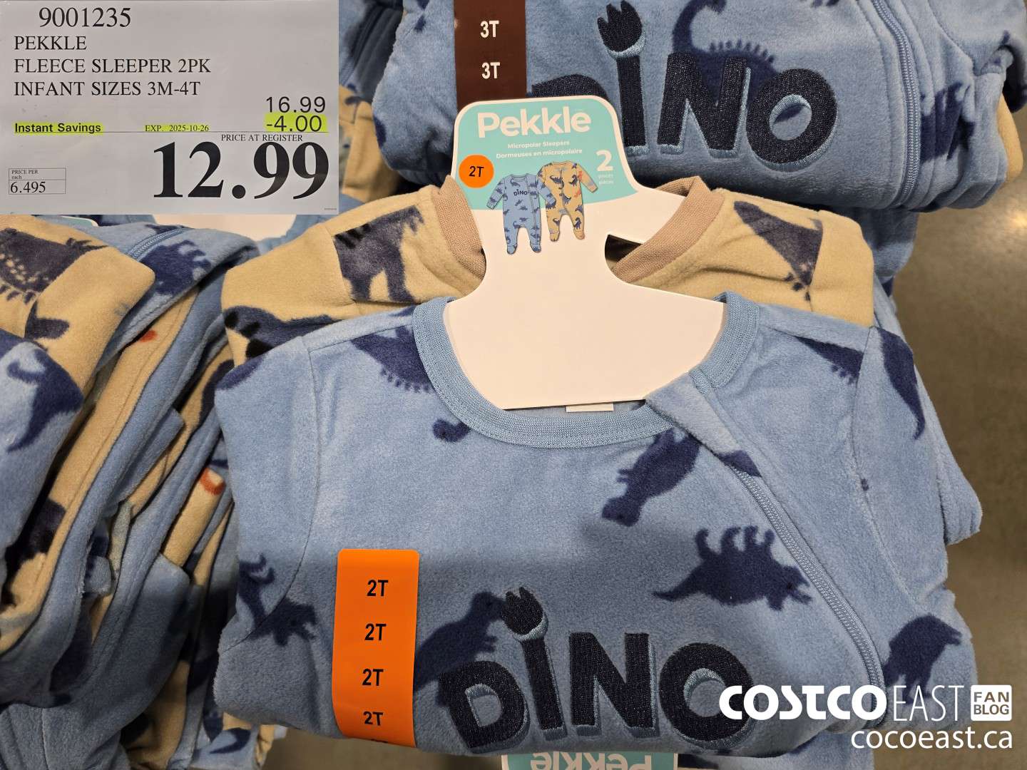 9001235 PEKKLE FLEECE SLEEPER 2PK INFANT SIZES 3M-4T ($4.00 INSTANT SAVINGS EXPIRES ON 2025-10-26) $12.99