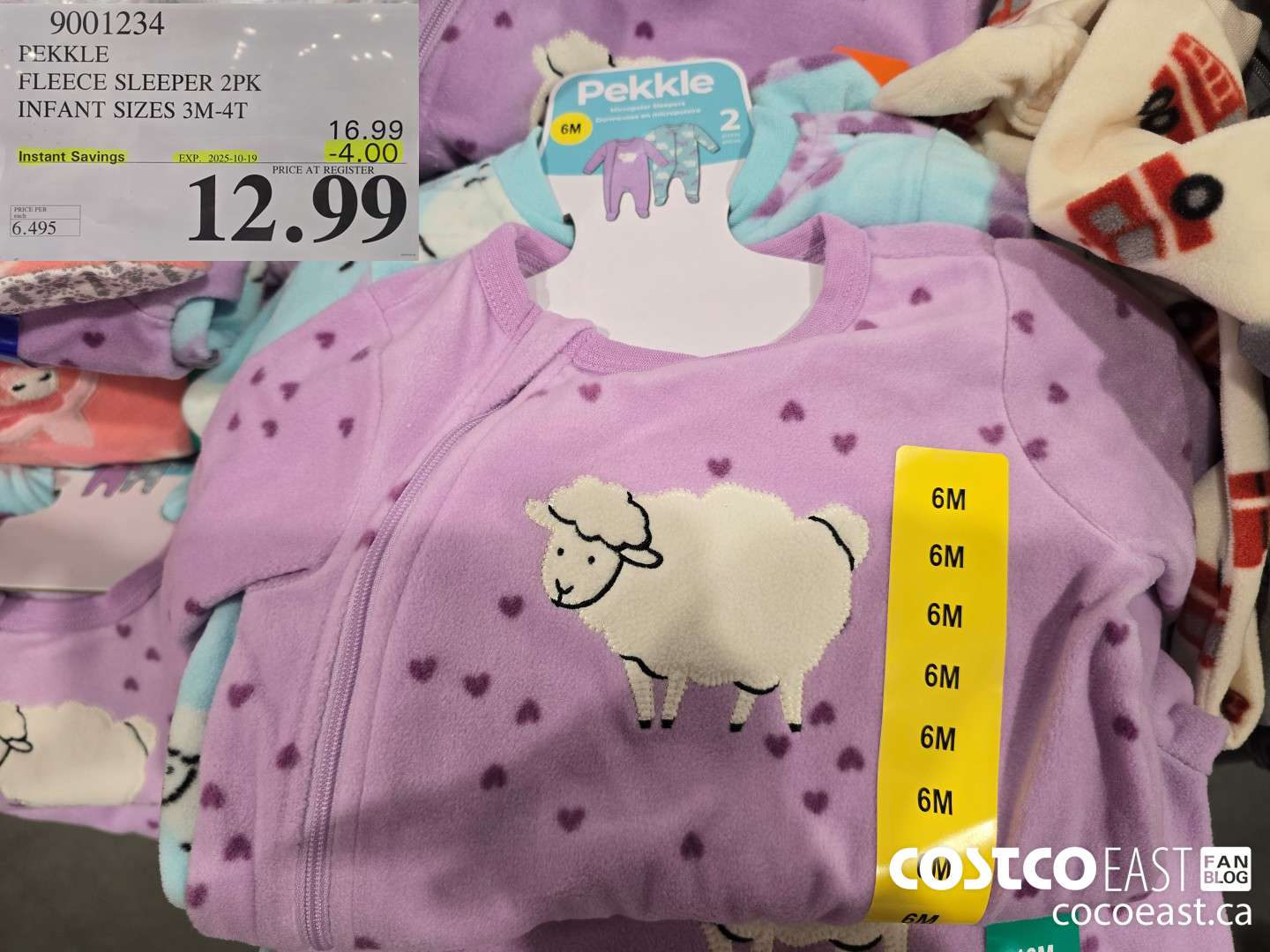 9001234 PEKKLE FLEECE SLEEPER INFANTS SIZES 3M-4T ($4.00 INSTANT SAVINGS EXPIRES ON 2025-10-19) $12.99