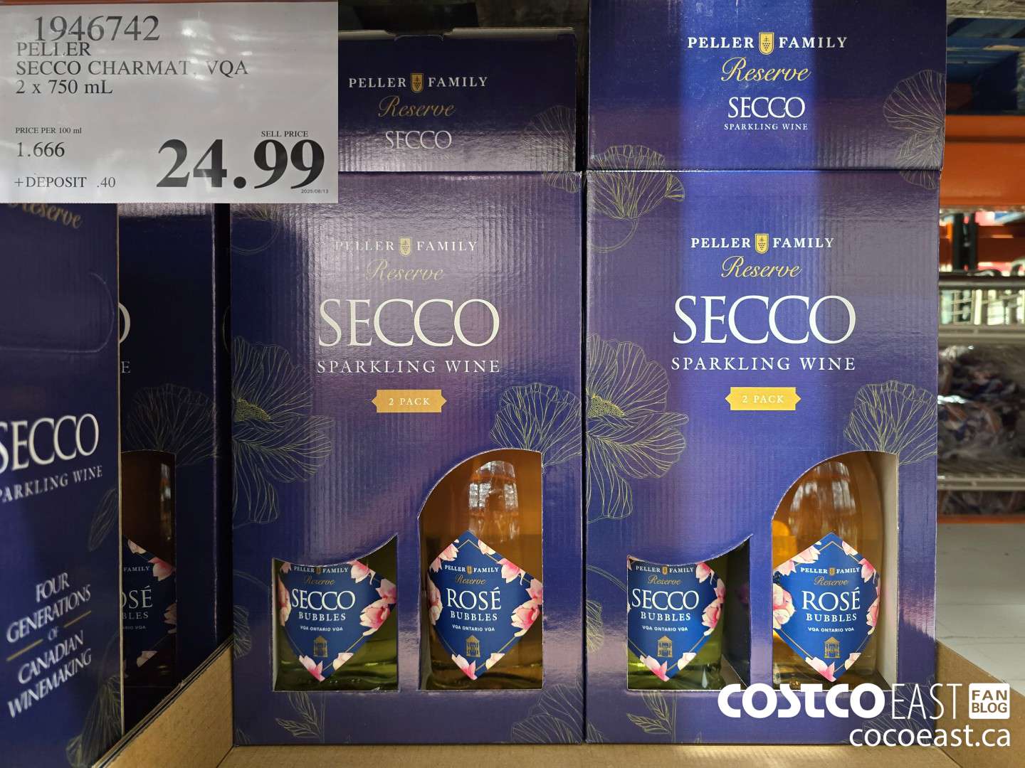 1946742 PELLER SECCO CHARMAT 2 X 750 ML $24.99