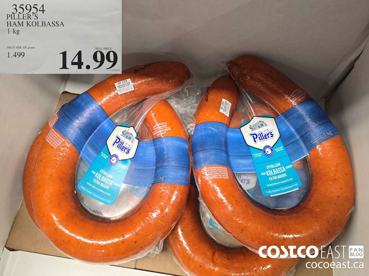 35954 PILLER'S HAM KOLBASSA 1 kg $14.99