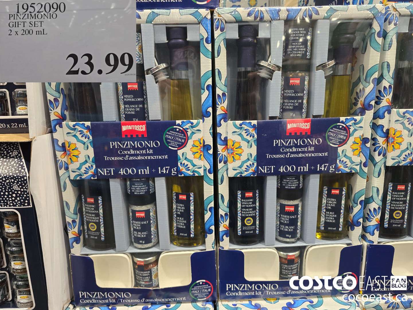 1952090 PINZIMONIO GIFT SET 2 X 200 ML $23.99